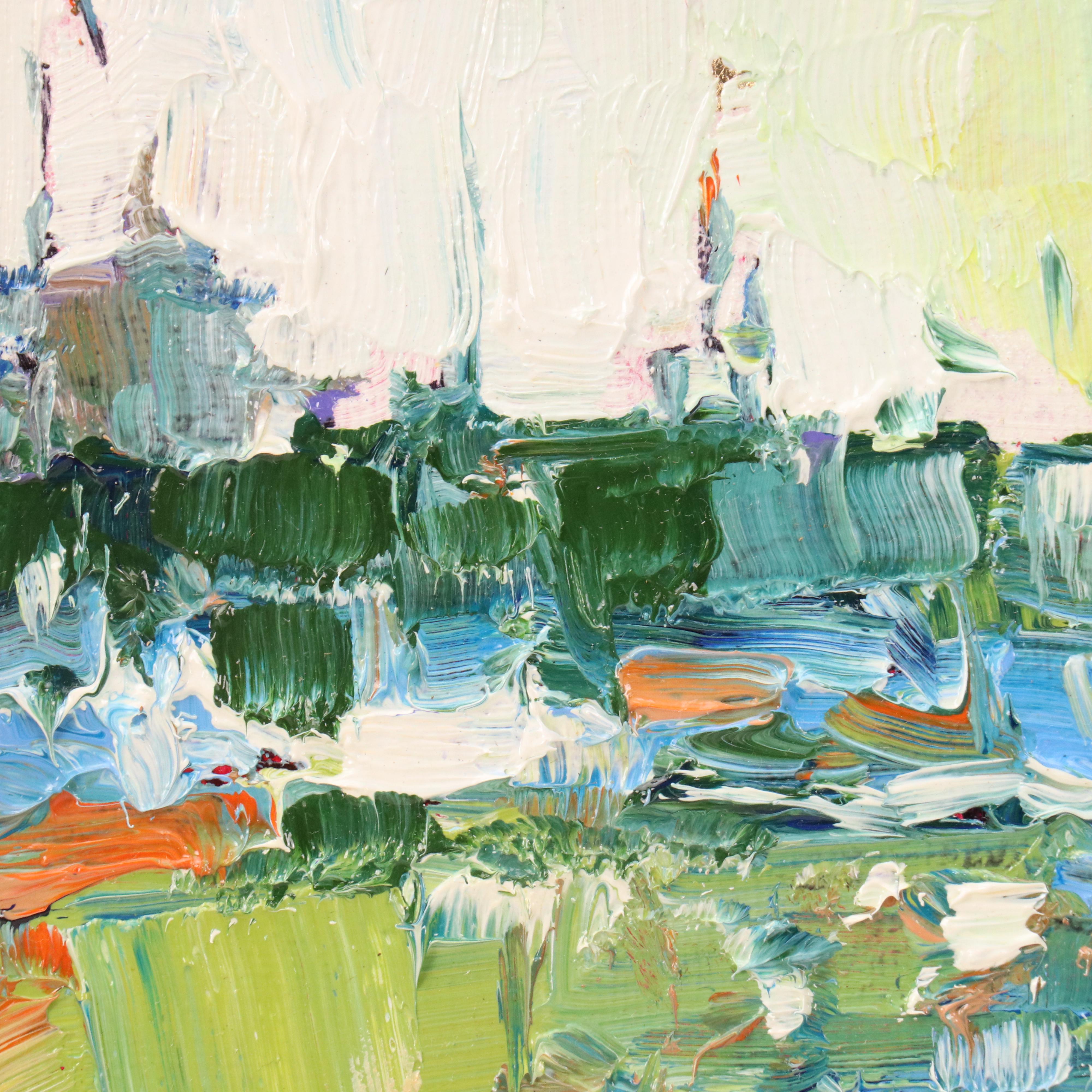 Serguei Novitchkov Stylized Oil Painting "Shoreline Of Dreams," 2025