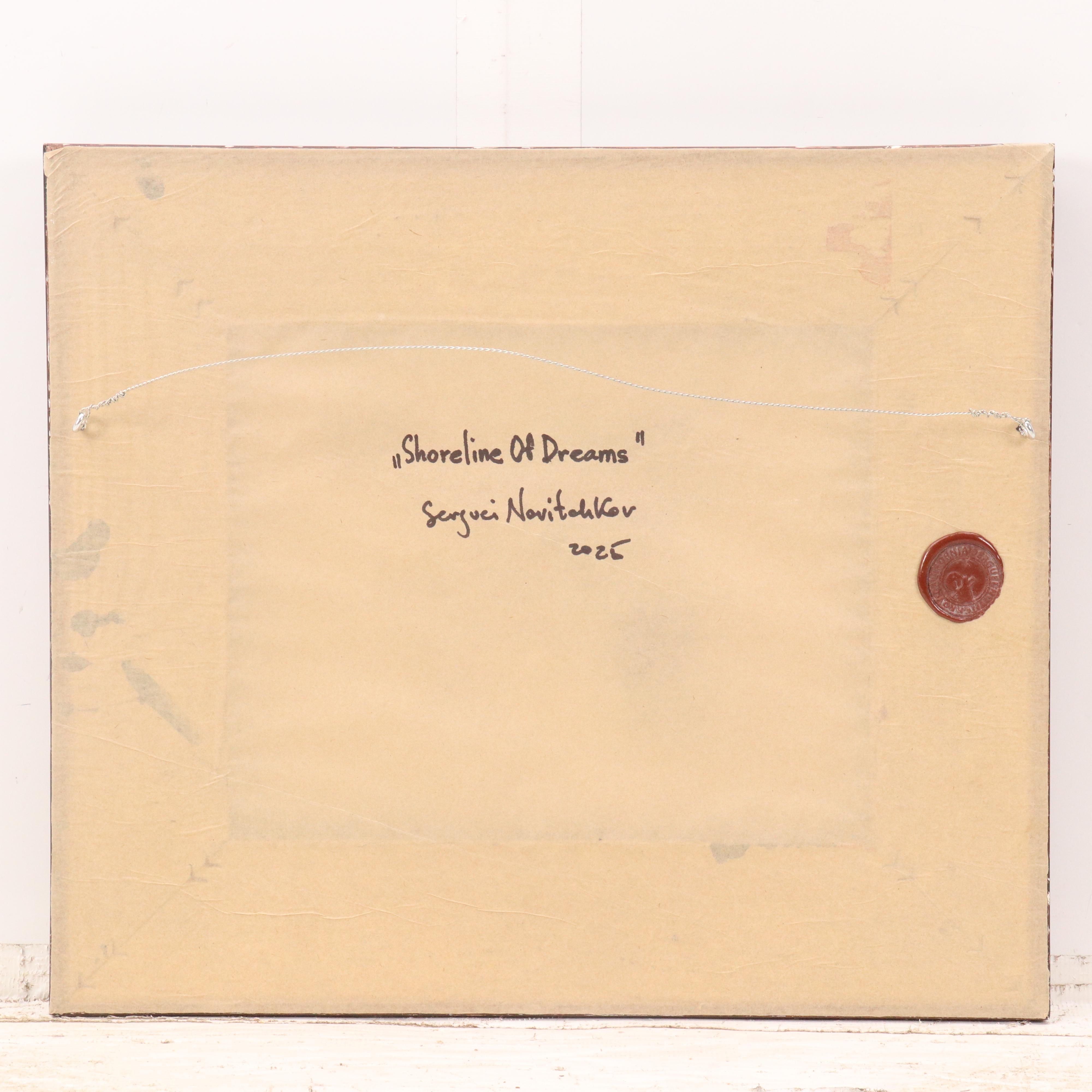 Serguei Novitchkov Stylized Oil Painting "Shoreline Of Dreams," 2025