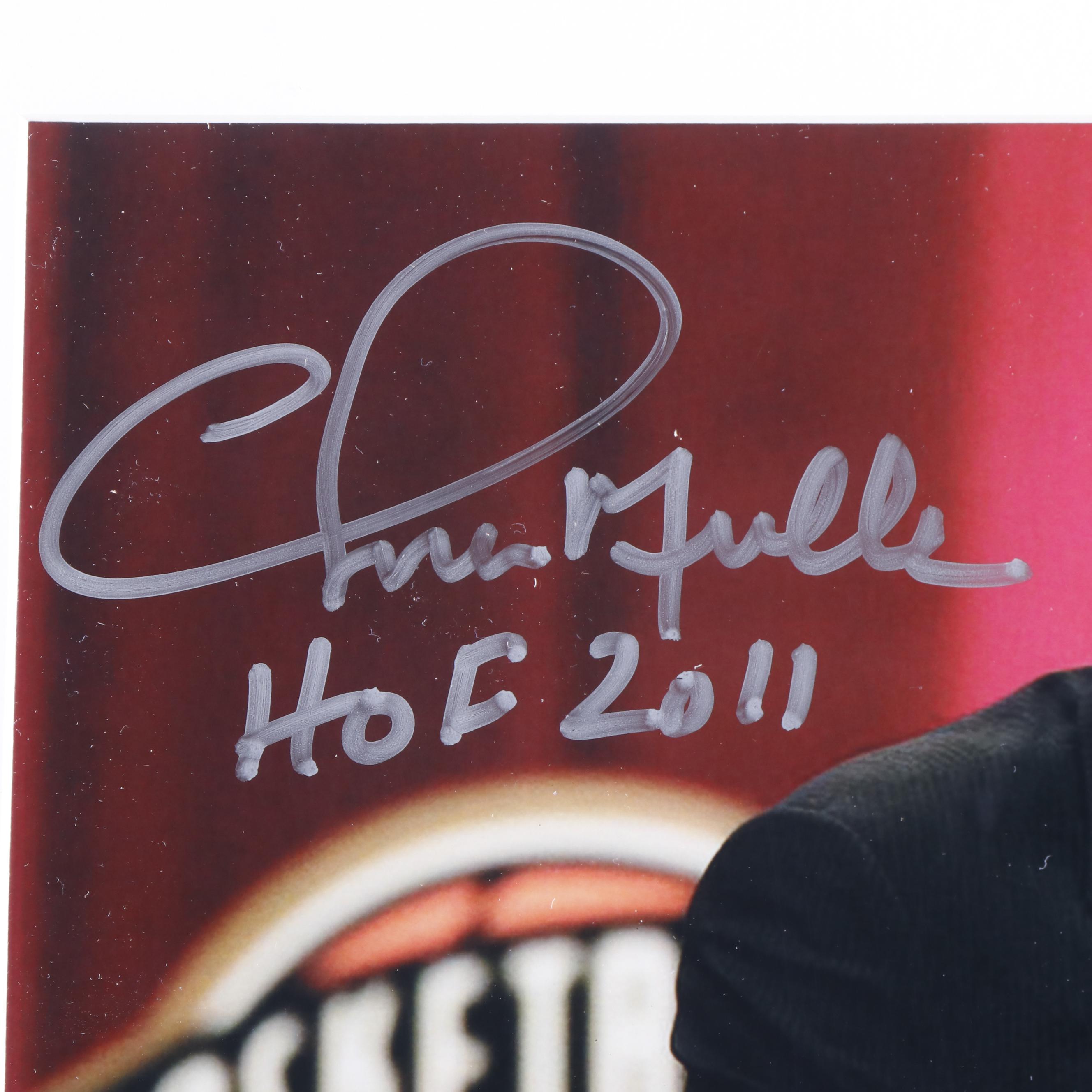 Chris Mullin Signed “HOF 2011” Basketball Print in Matted Frame, PSA
