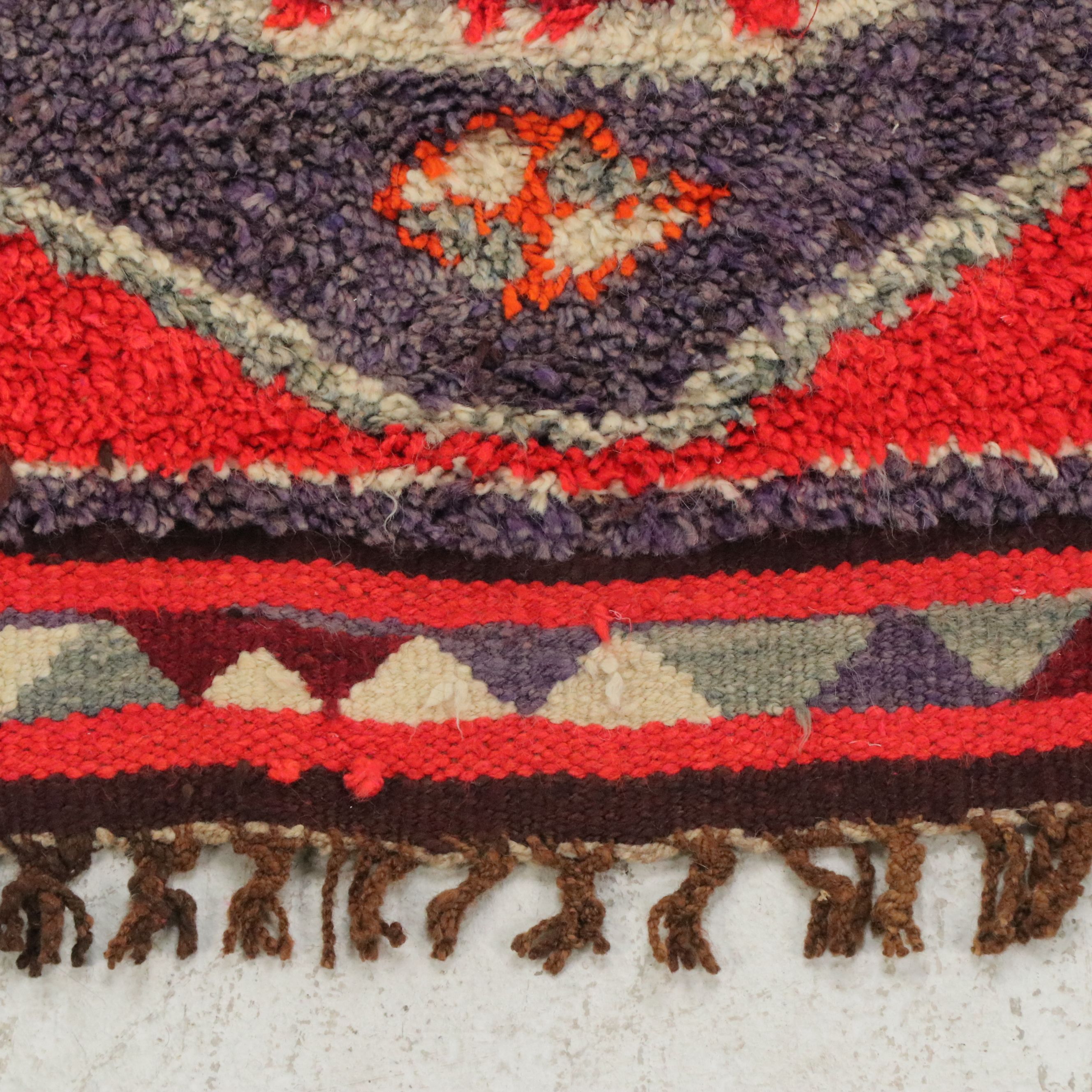 3'5 x 9'11 Hand-Knotted Moroccan Berber Carpet Runner Long Rug