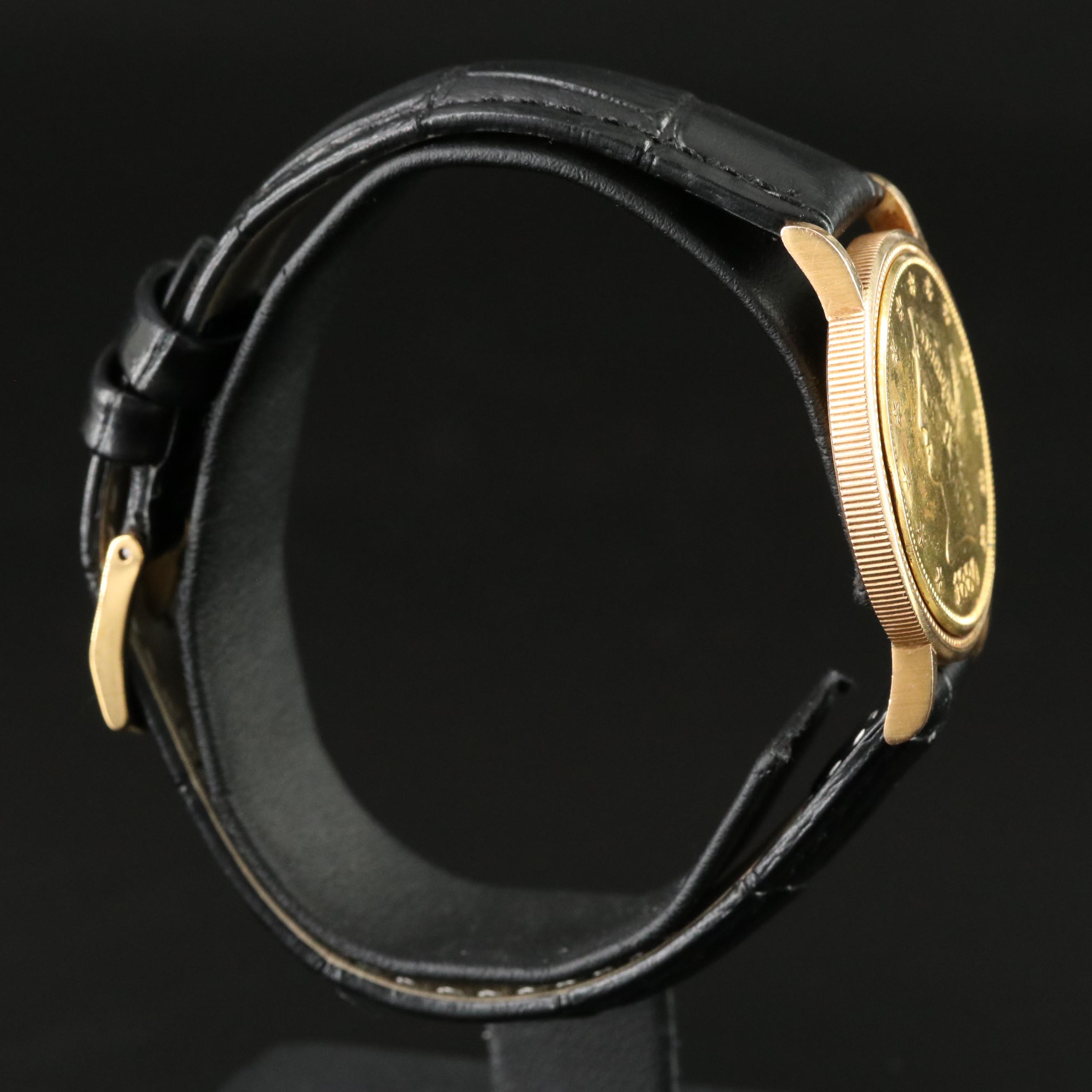 Piaget 18K Gold Coin Watch