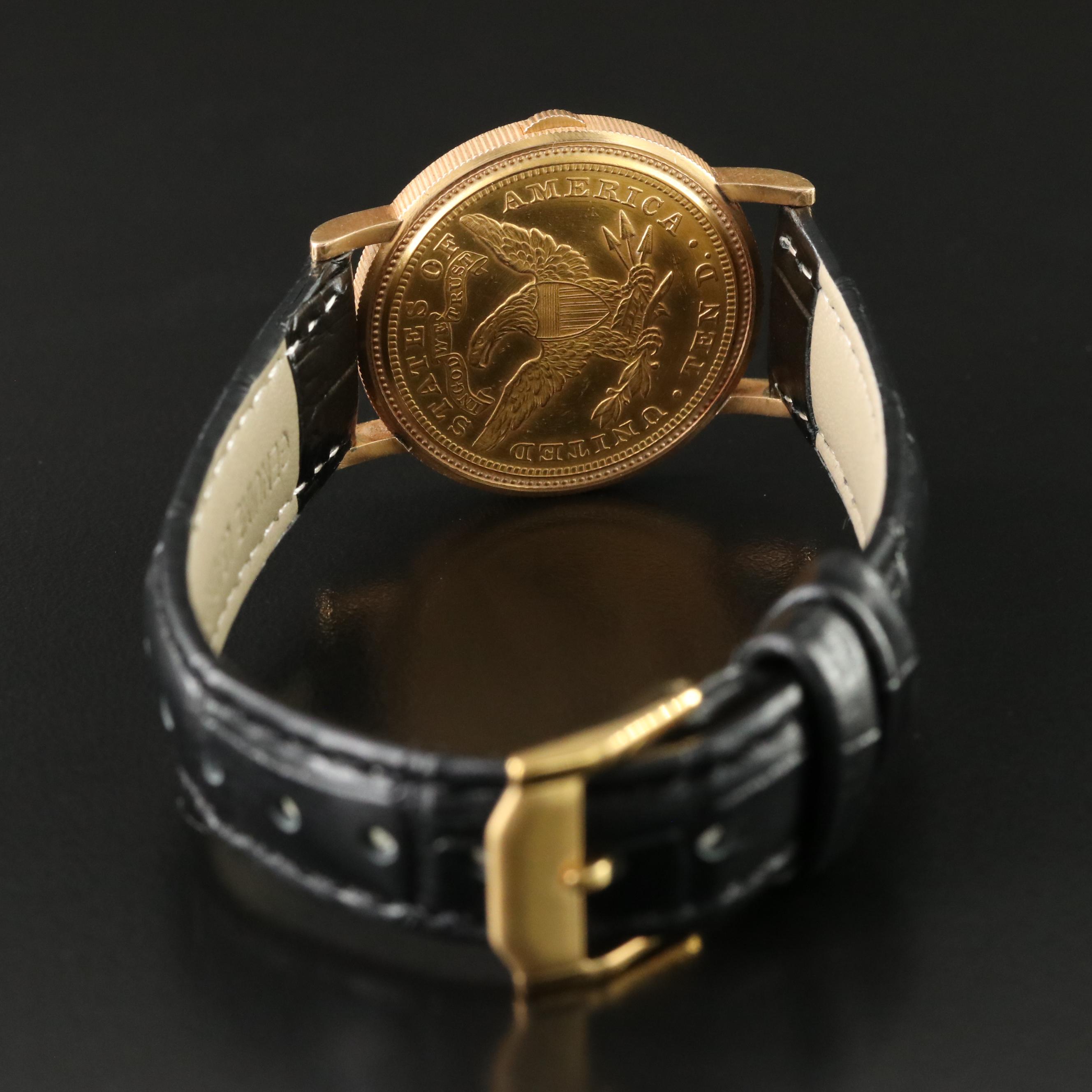 Piaget 18K Gold Coin Watch