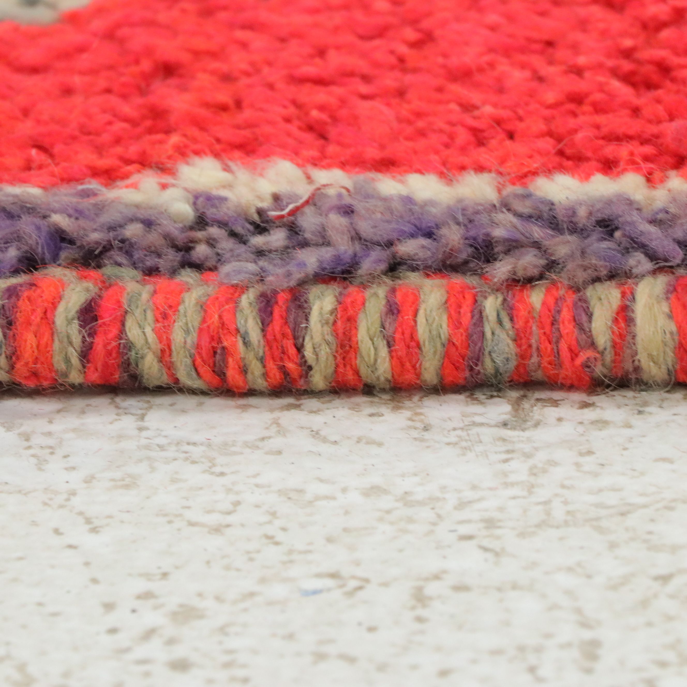 3'5 x 9'11 Hand-Knotted Moroccan Berber Carpet Runner Long Rug