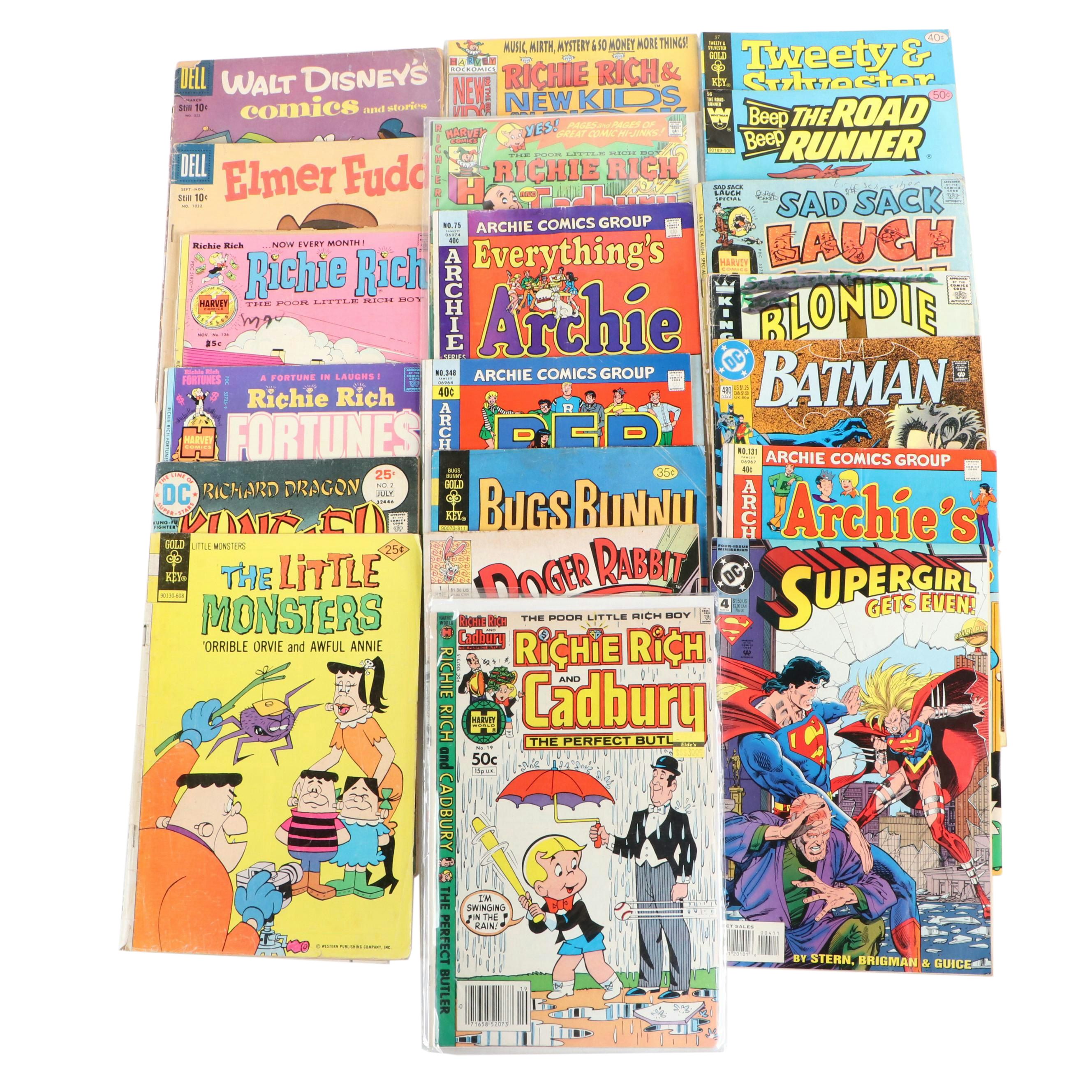 Silver, Bronze & Modern Comics With "Batman", "Bugs Bunny", "Richie Rich", More