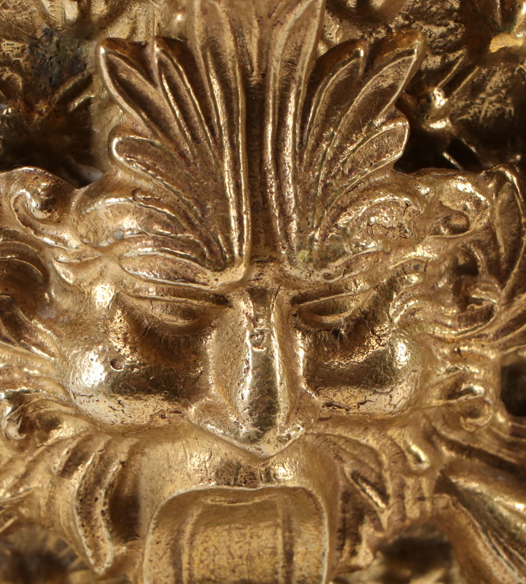 Franz Hermle Imperial Italian Ornate Gilt Metal Mantel Clock