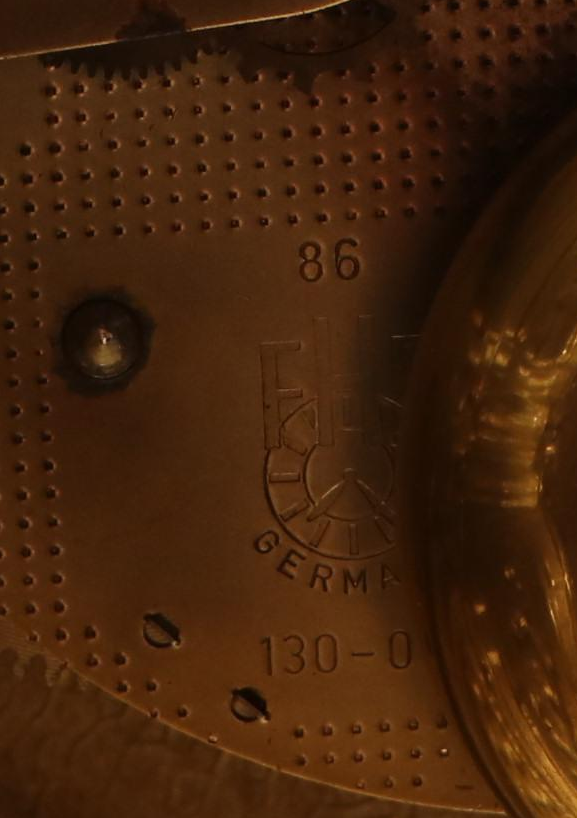 Franz Hermle Imperial Italian Ornate Gilt Metal Mantel Clock