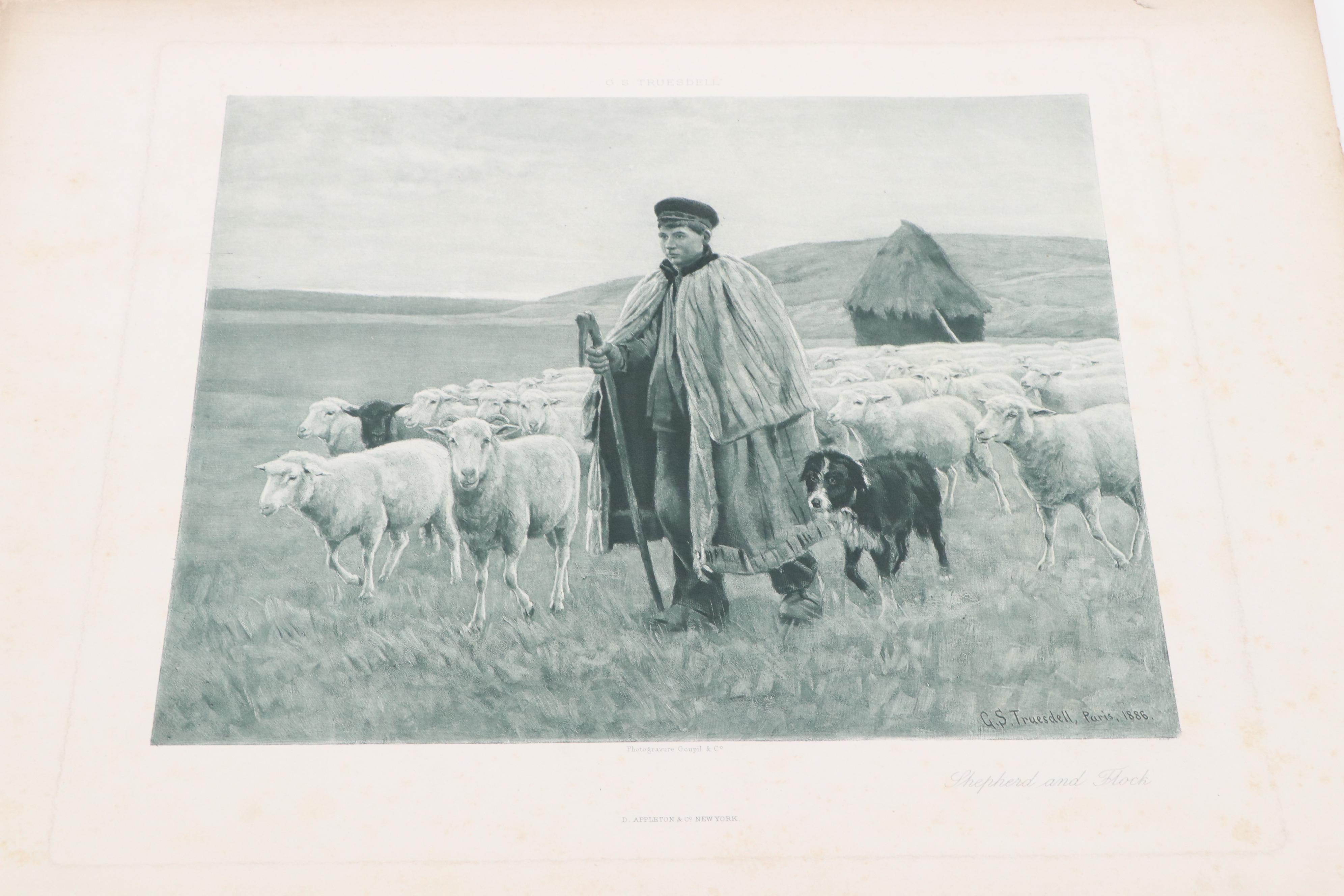 Lot of Photogravures After Various Artists, Late 19th or 20th Century