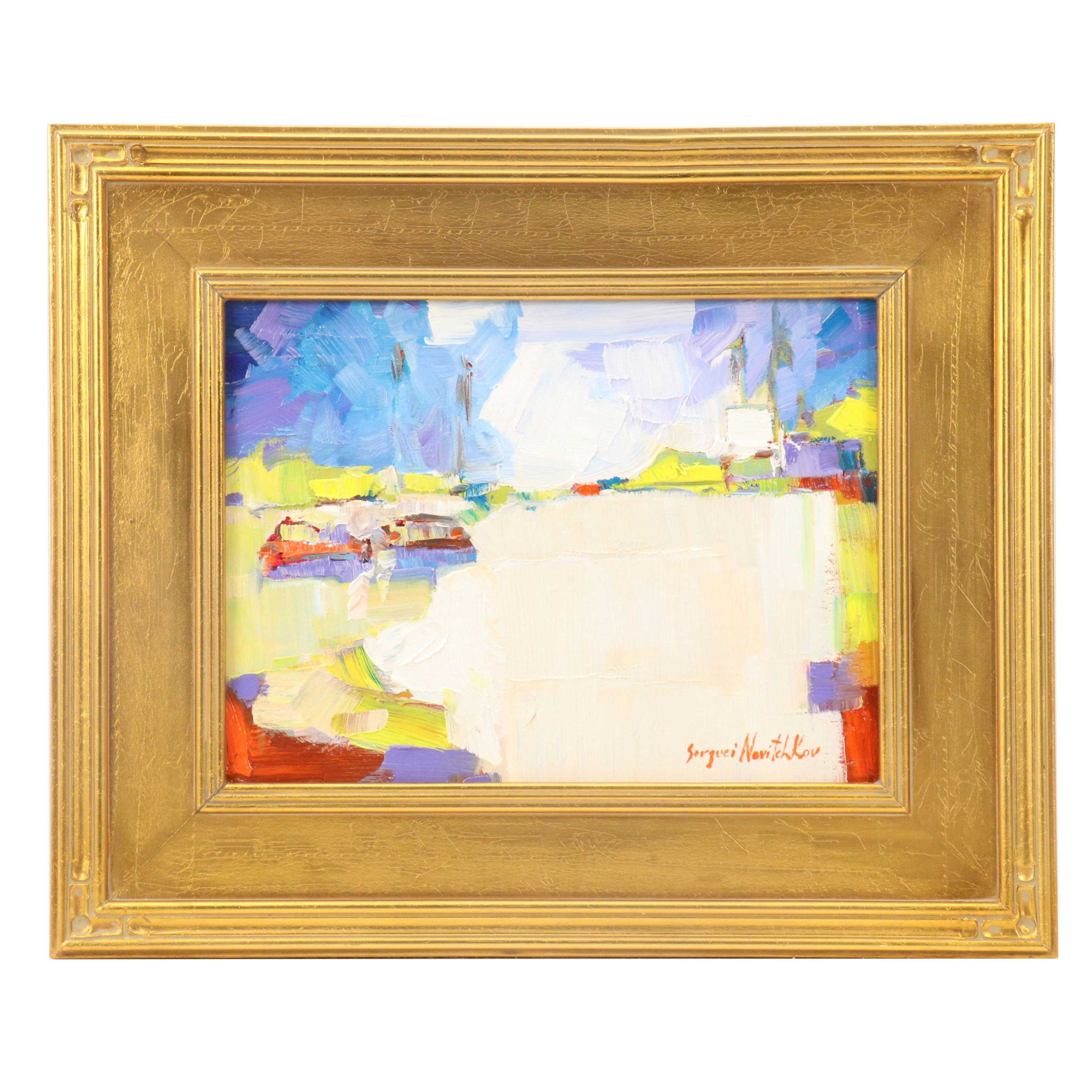 Serguei Novitchkov Stylized Oil Painting "Quiet Nook," 2025