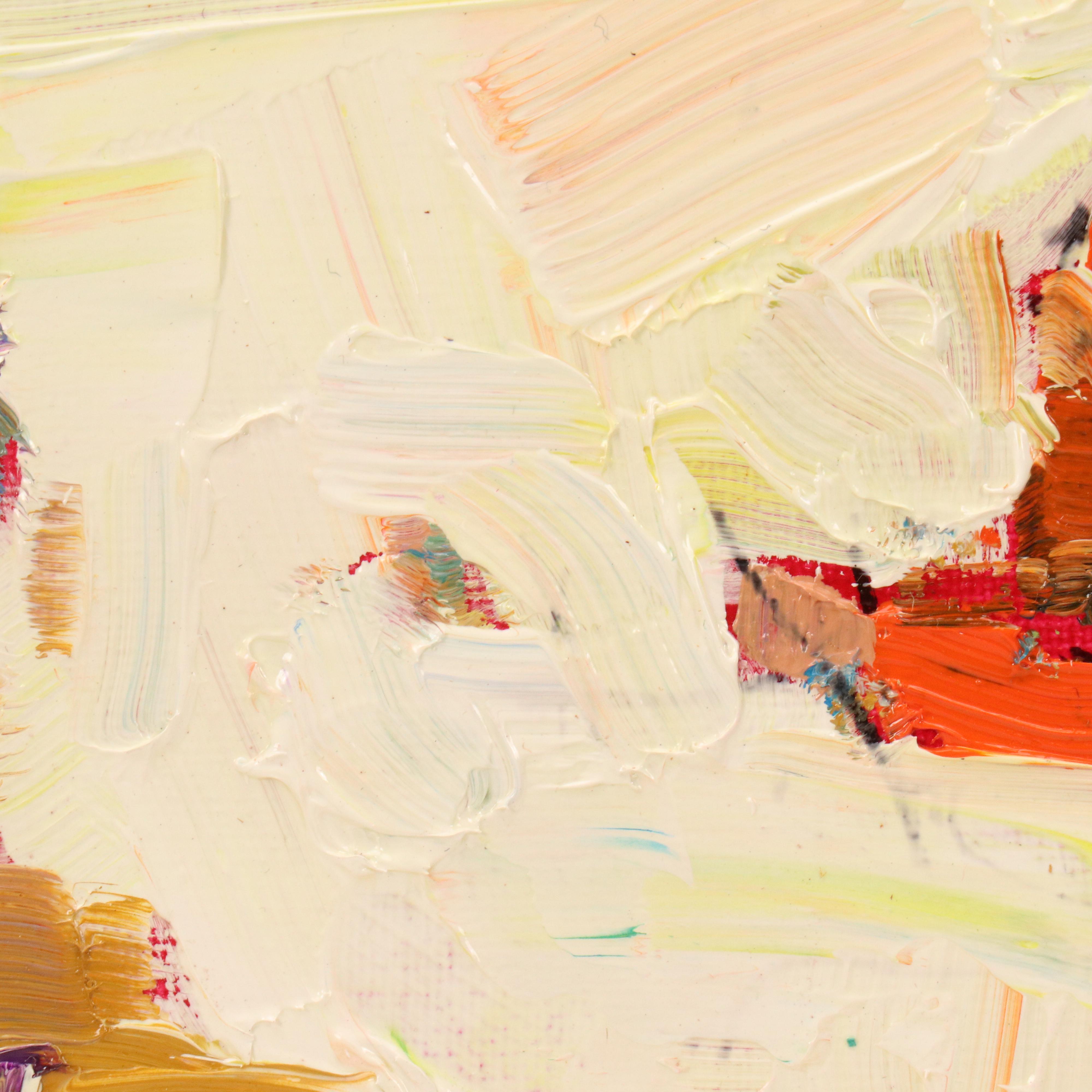 Serguei Novitchkov Stylized Oil Painting "Santa Monica Beach, California," 2025