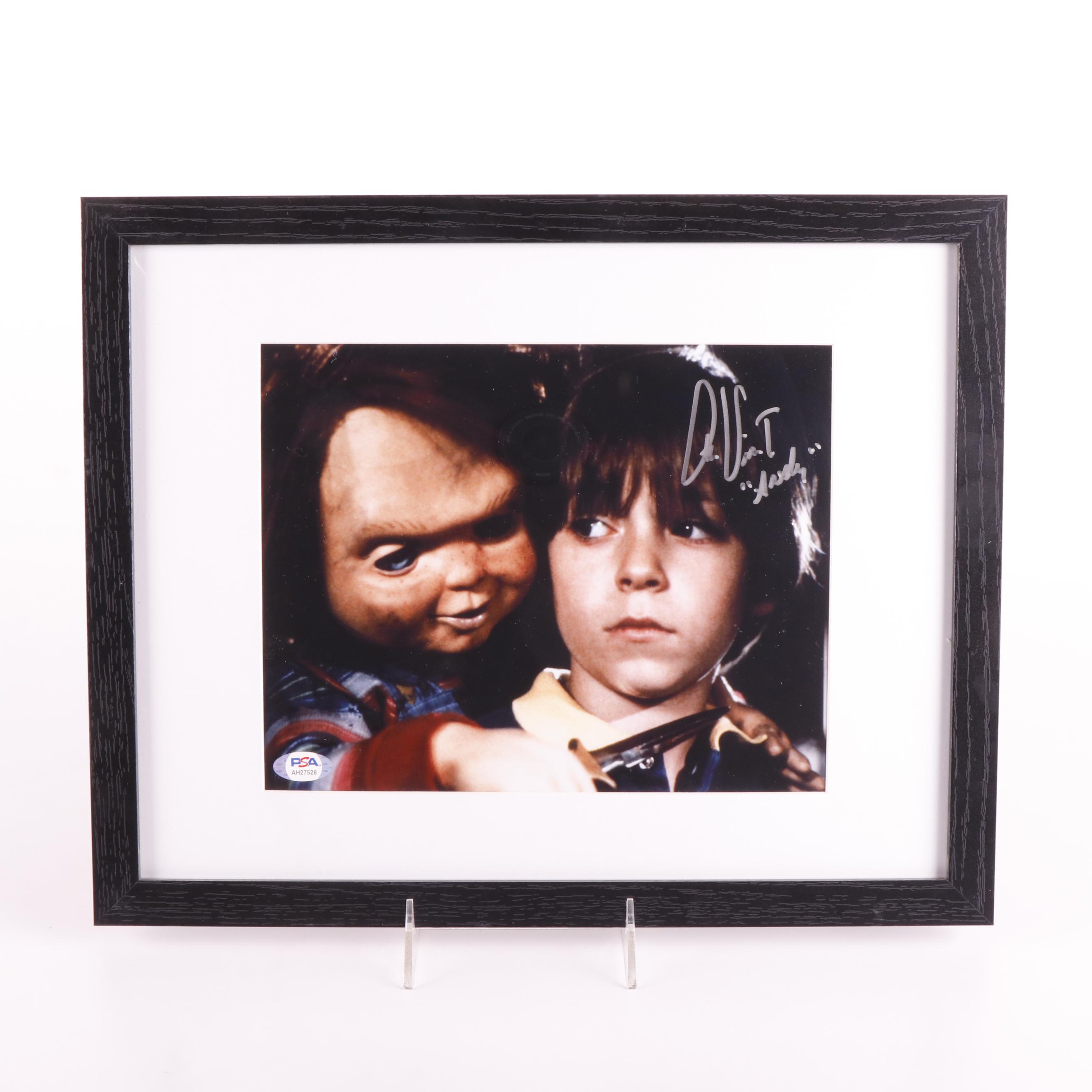 Alex Vincent Signed “Child’s Play” Movie Print in Matted Frame, PSA