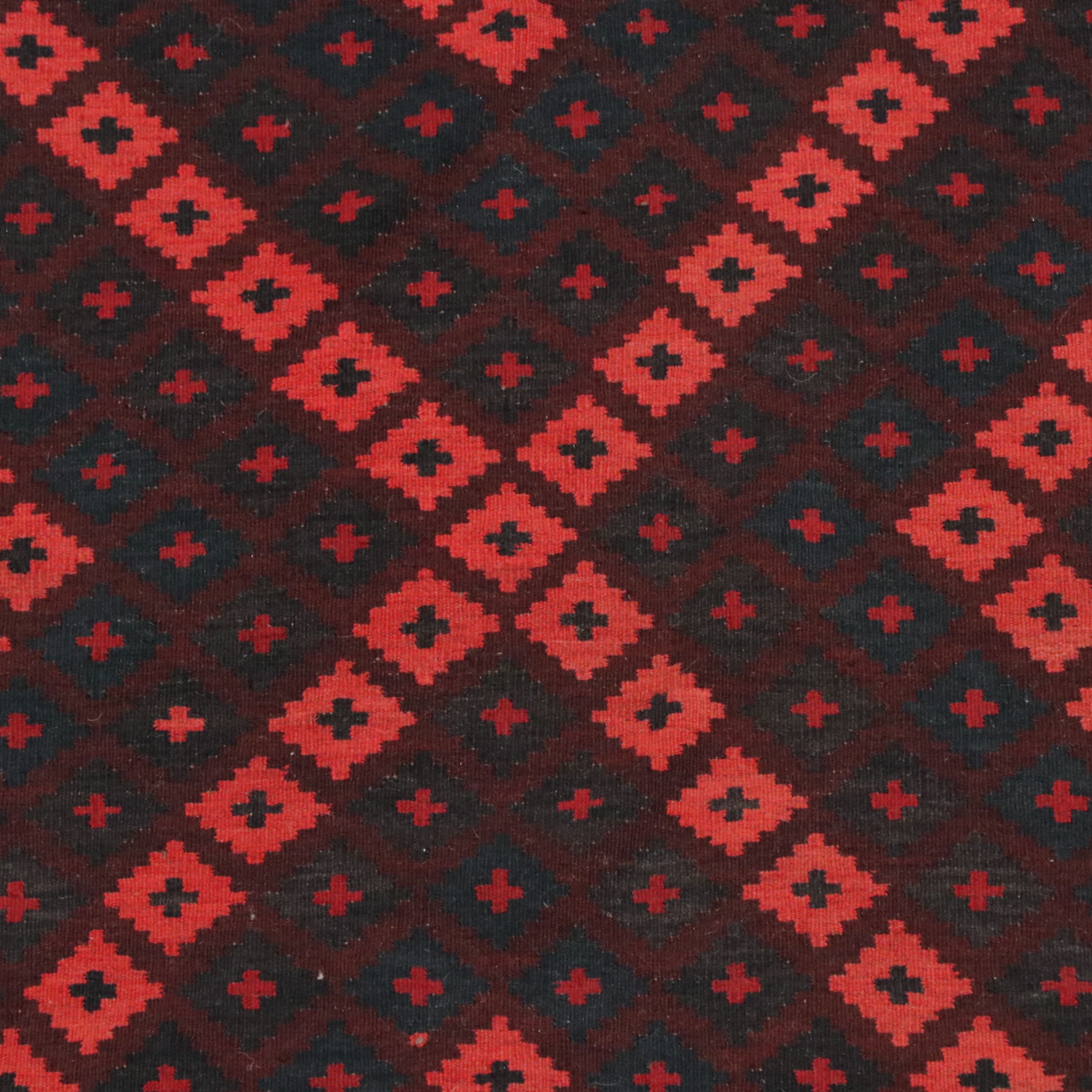 10' x 14'7 Handwoven Afghan Baluch Room-Sized Rug