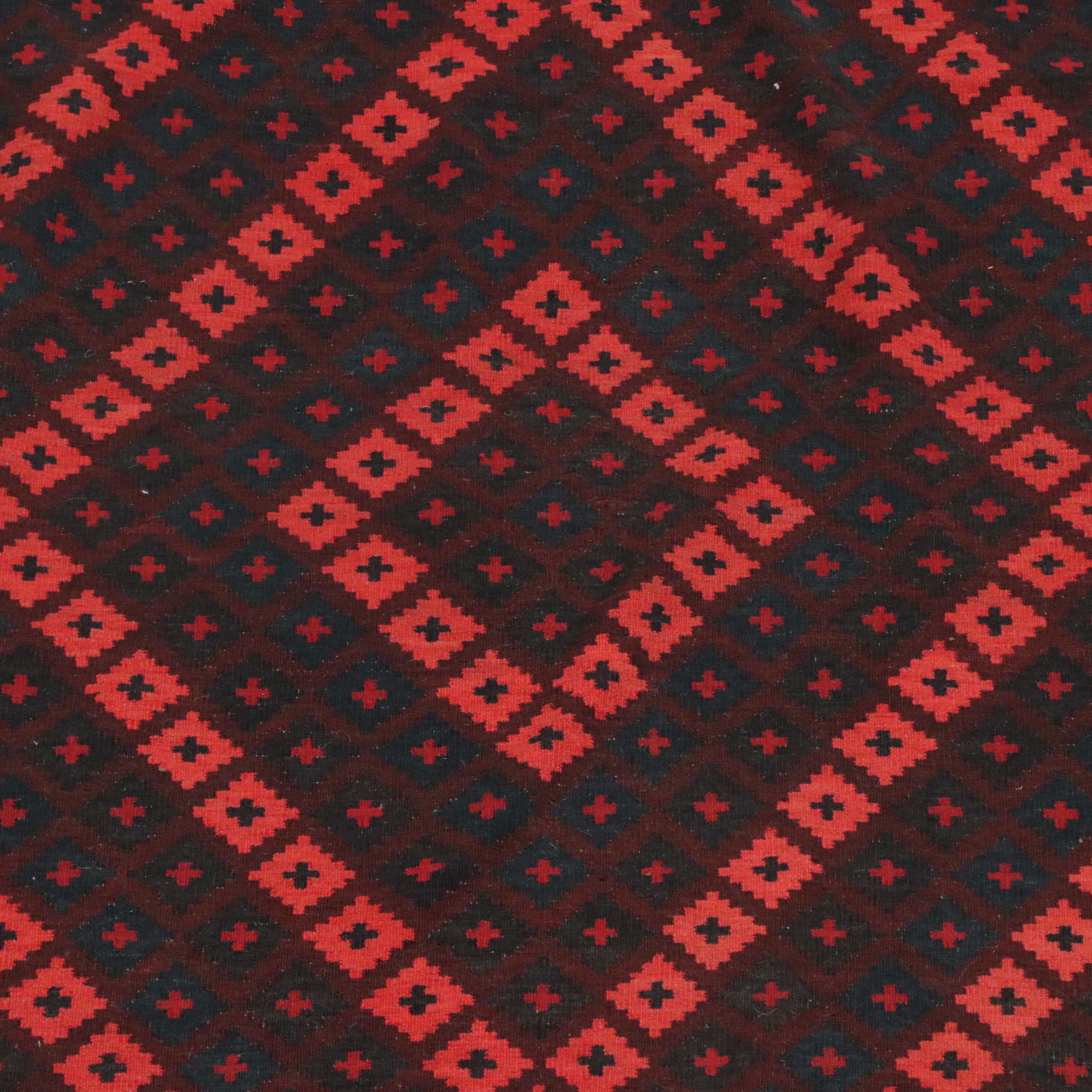 10' x 14'7 Handwoven Afghan Baluch Room-Sized Rug