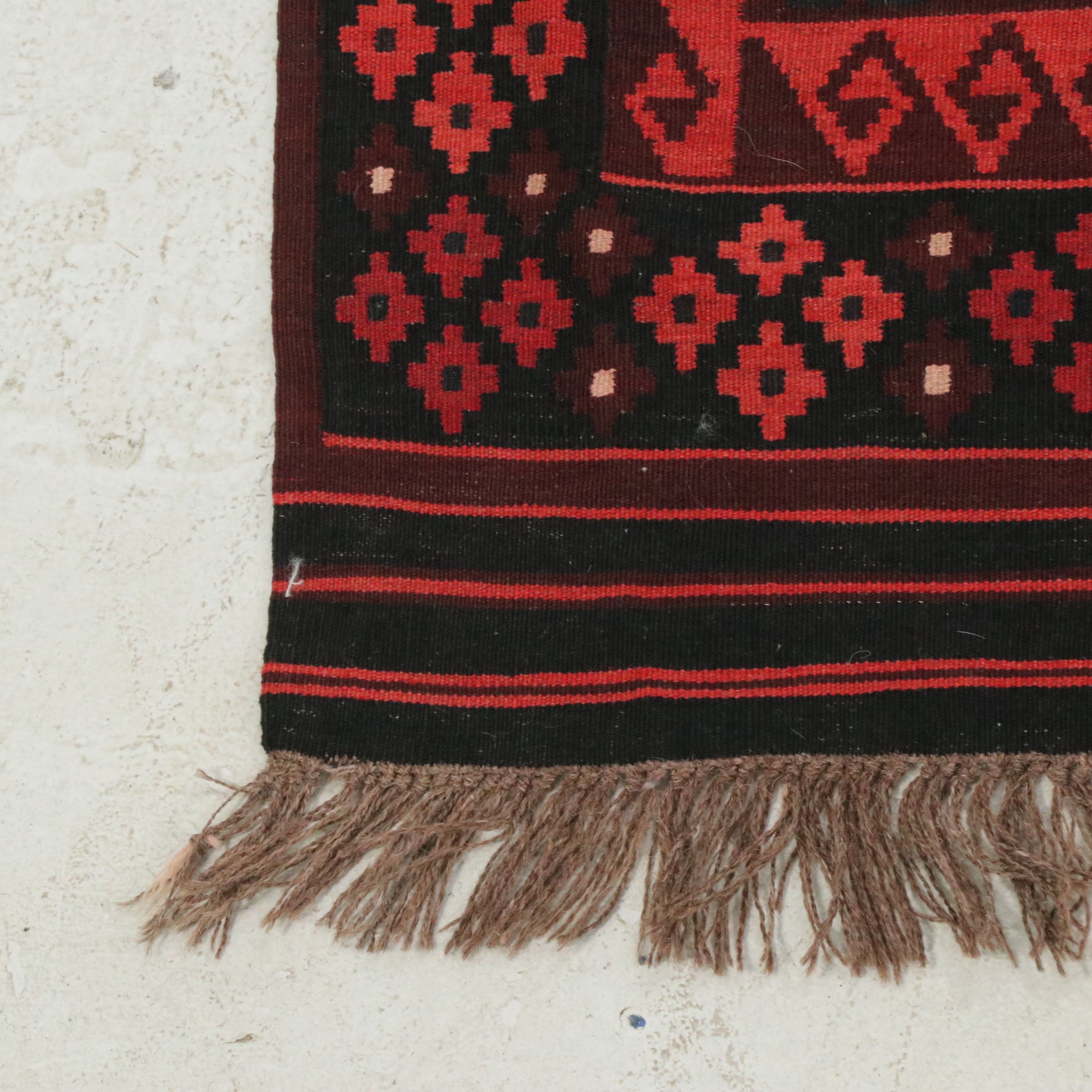 10' x 14'7 Handwoven Afghan Baluch Room-Sized Rug