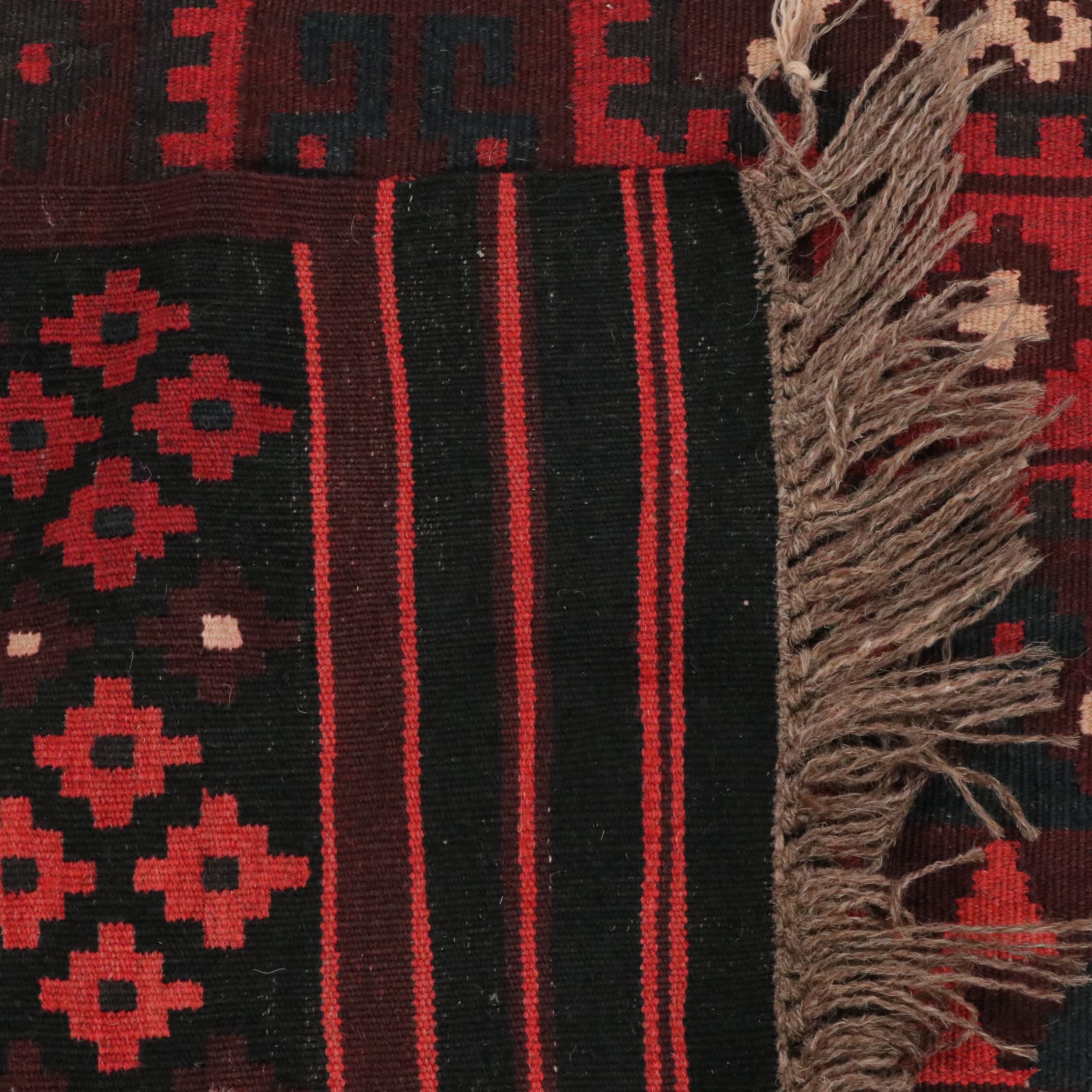 10' x 14'7 Handwoven Afghan Baluch Room-Sized Rug
