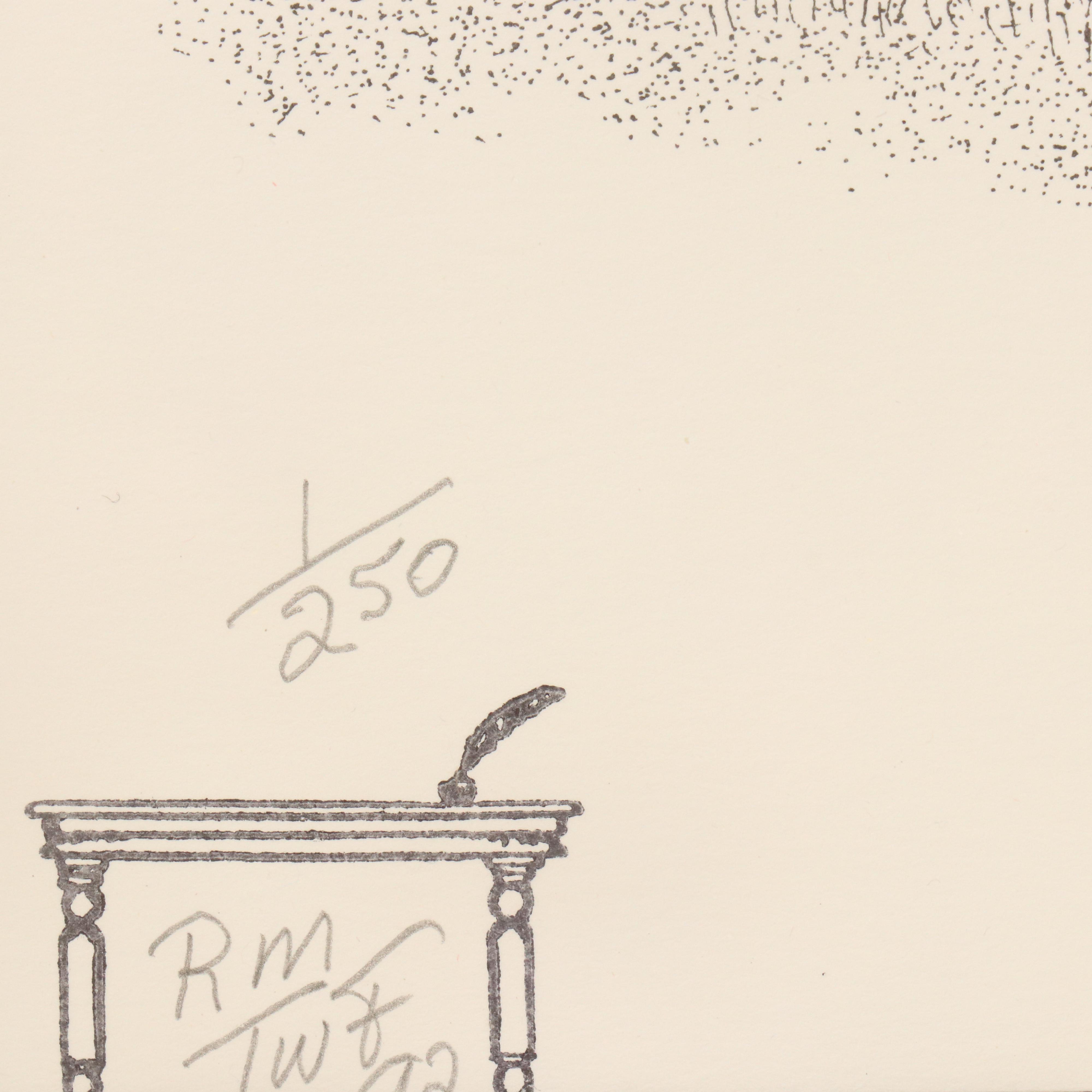 Ted W. Fickisen Lithograph "Union Terminal," 1992