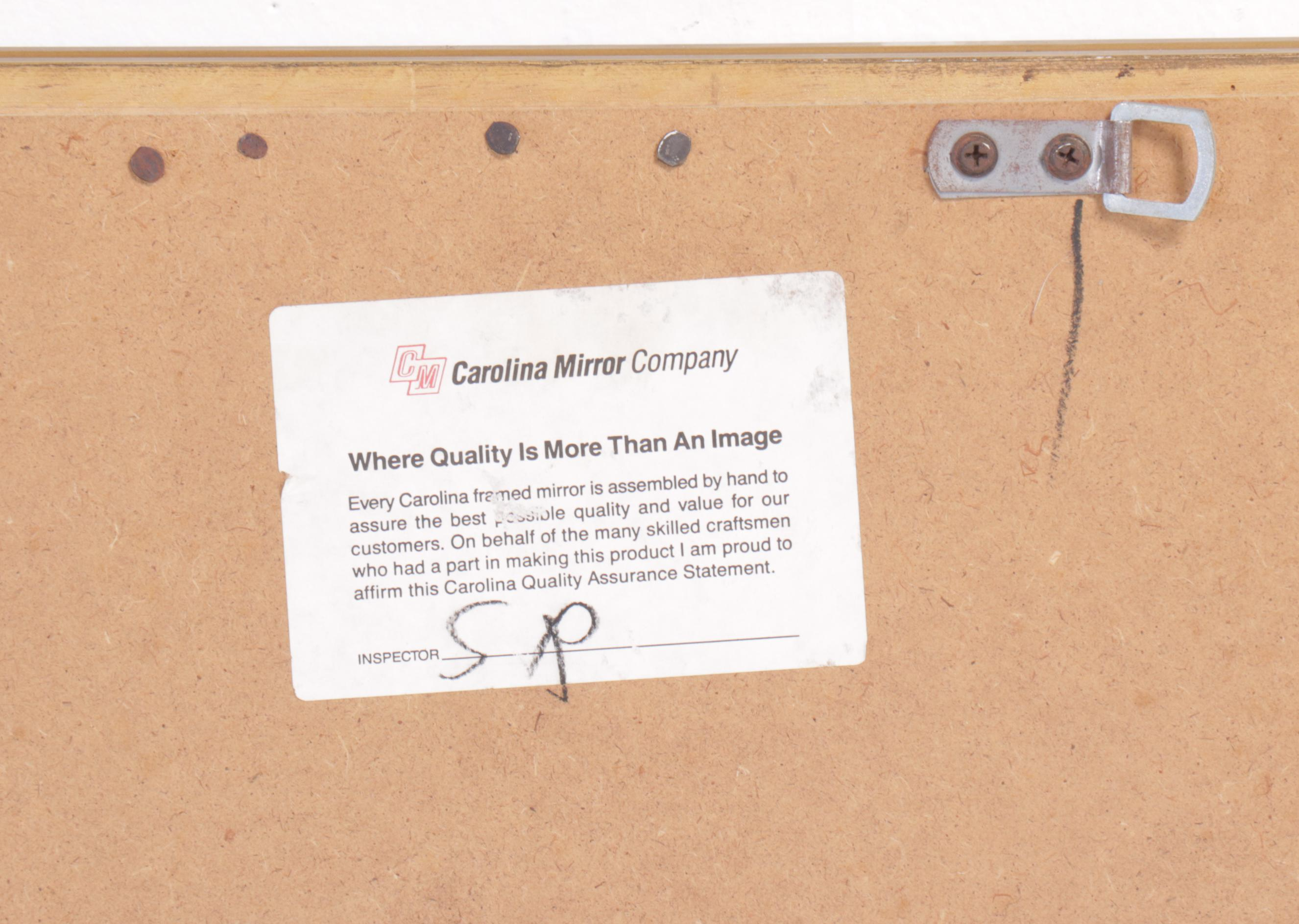 Carolina Mirror Company Giltwood Wall Mirror