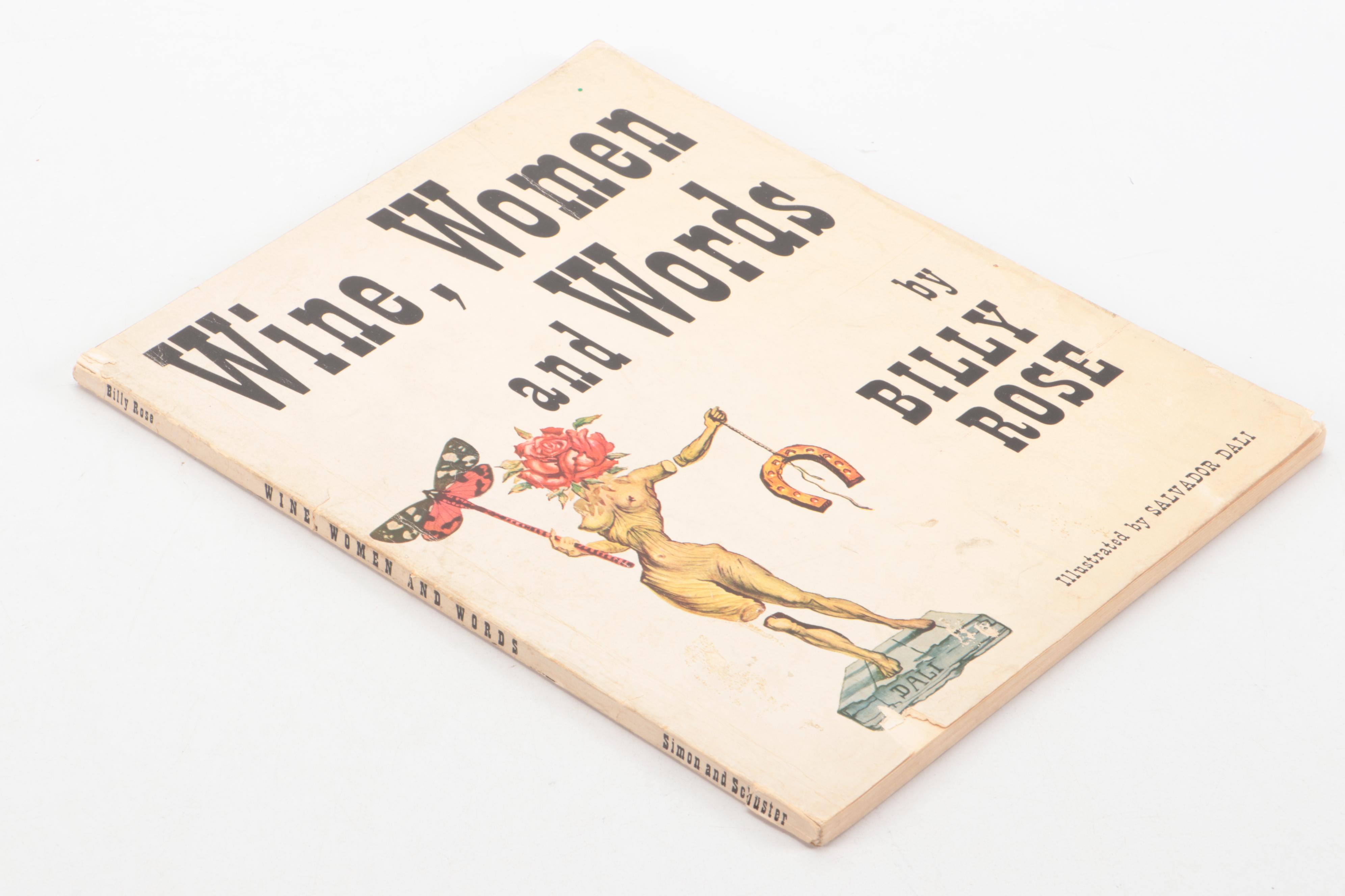 Salvador Dalí Illustrated "Wine, Women and Words" by Billy Rose, 1948