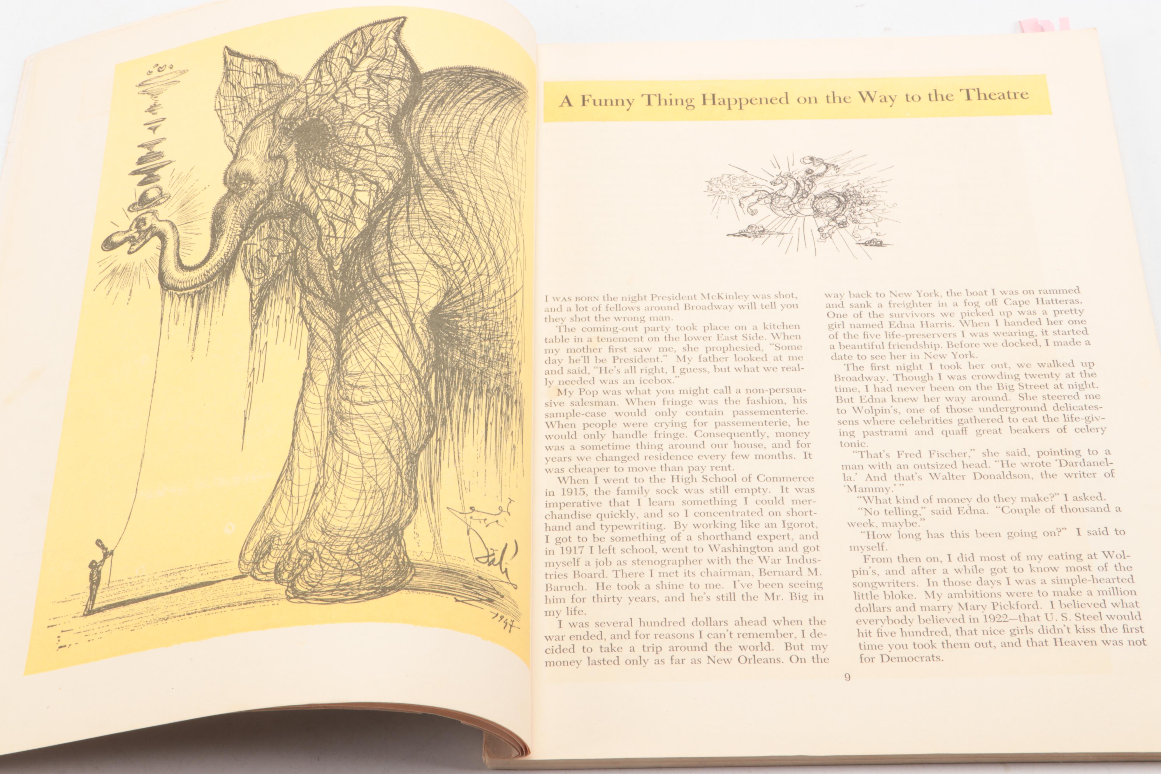 Salvador Dalí Illustrated "Wine, Women and Words" by Billy Rose, 1948