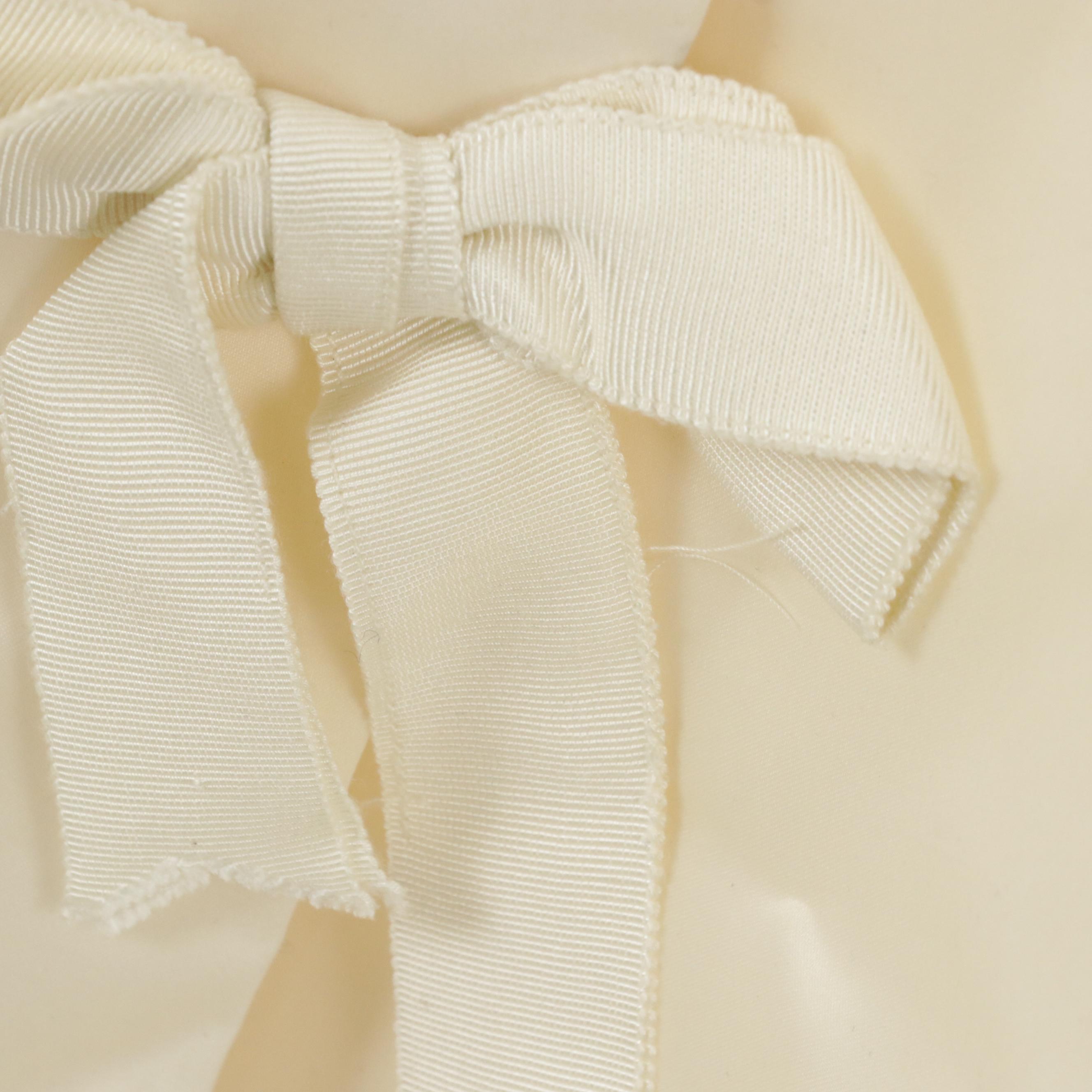 Strapless Crystal/Bead Lace Bodice Cathedral Train Satin Wedding Gown