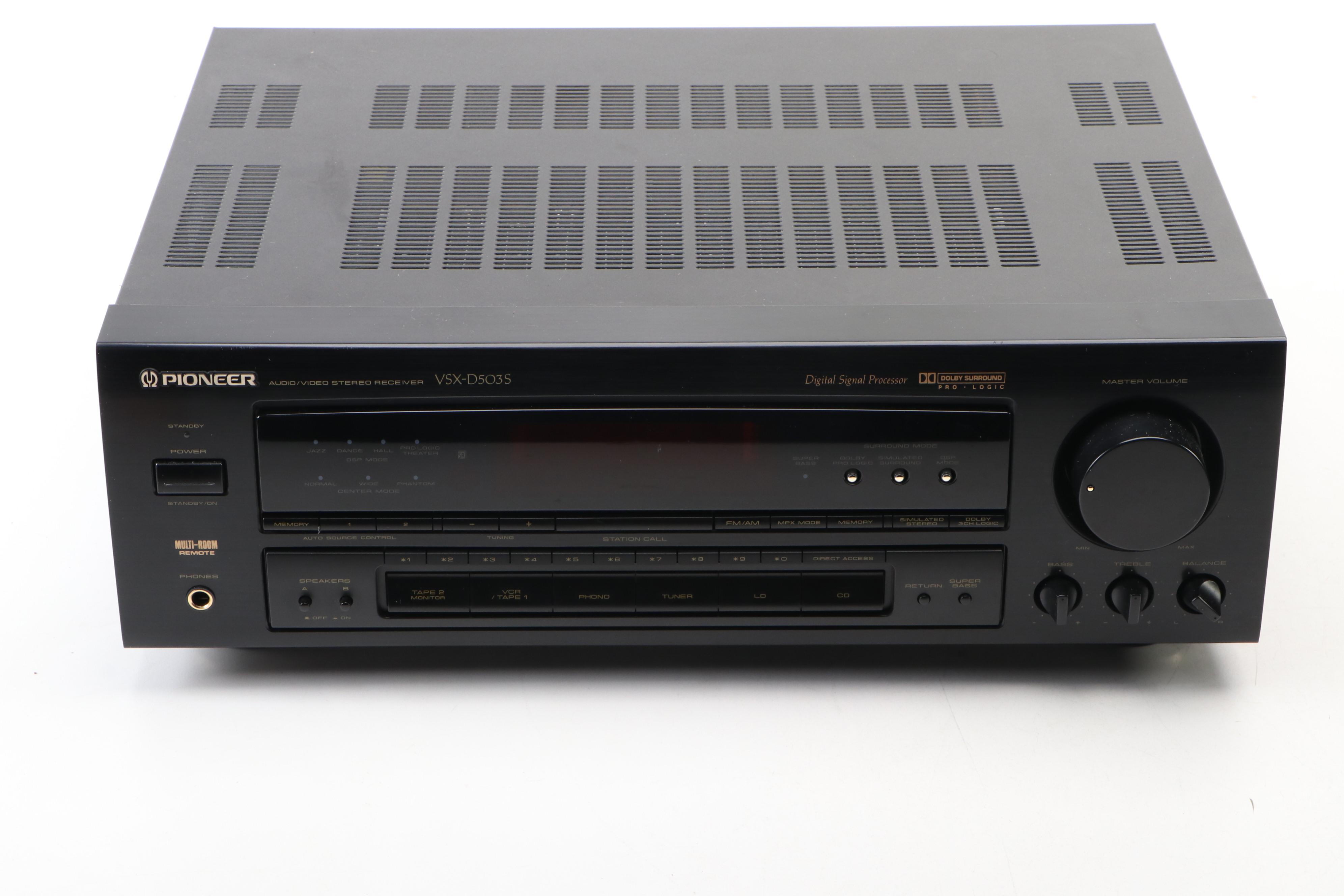 Pioneer Audio/Video Stereo Receiver with Toshiba DVD/CD Player