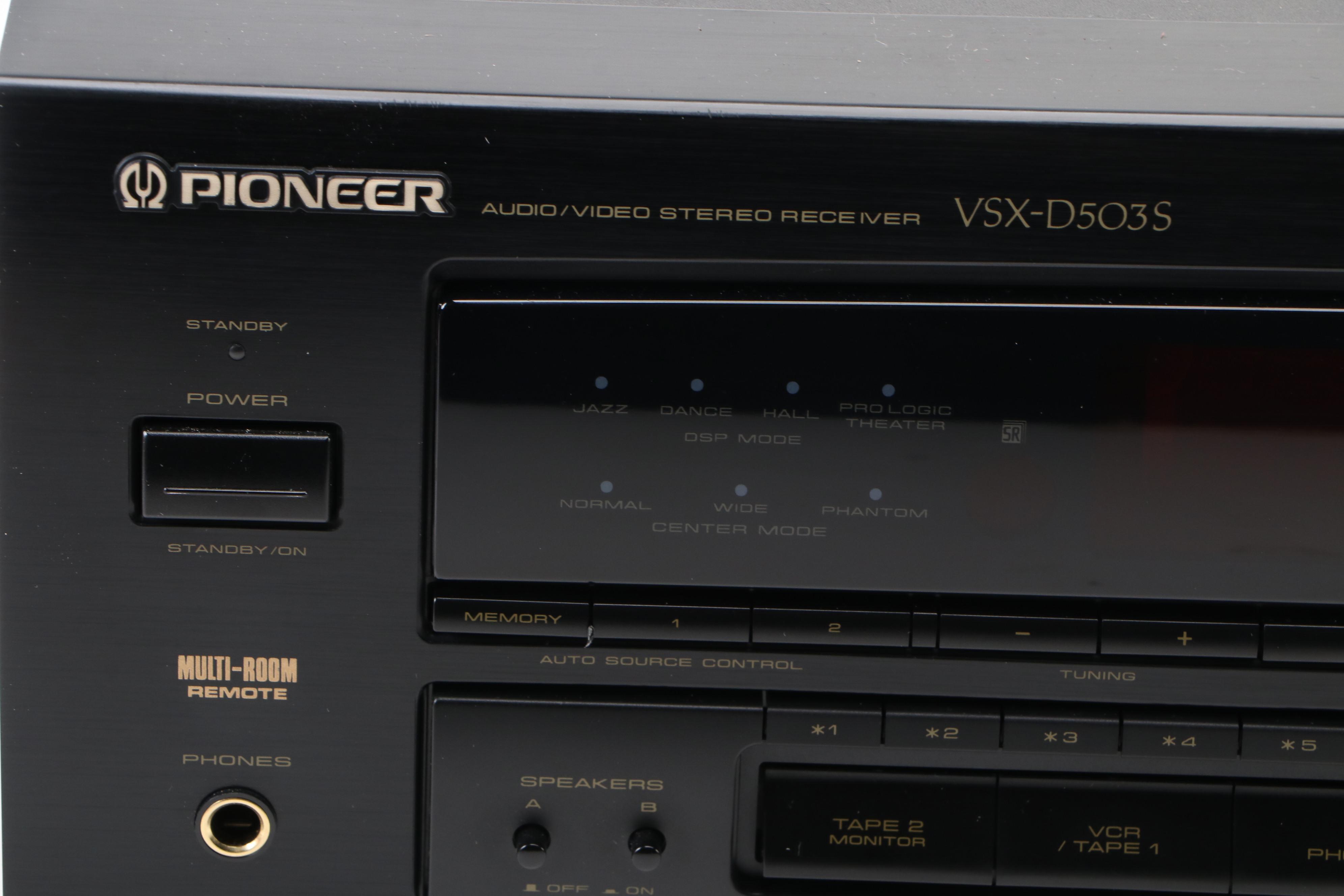 Pioneer Audio/Video Stereo Receiver with Toshiba DVD/CD Player