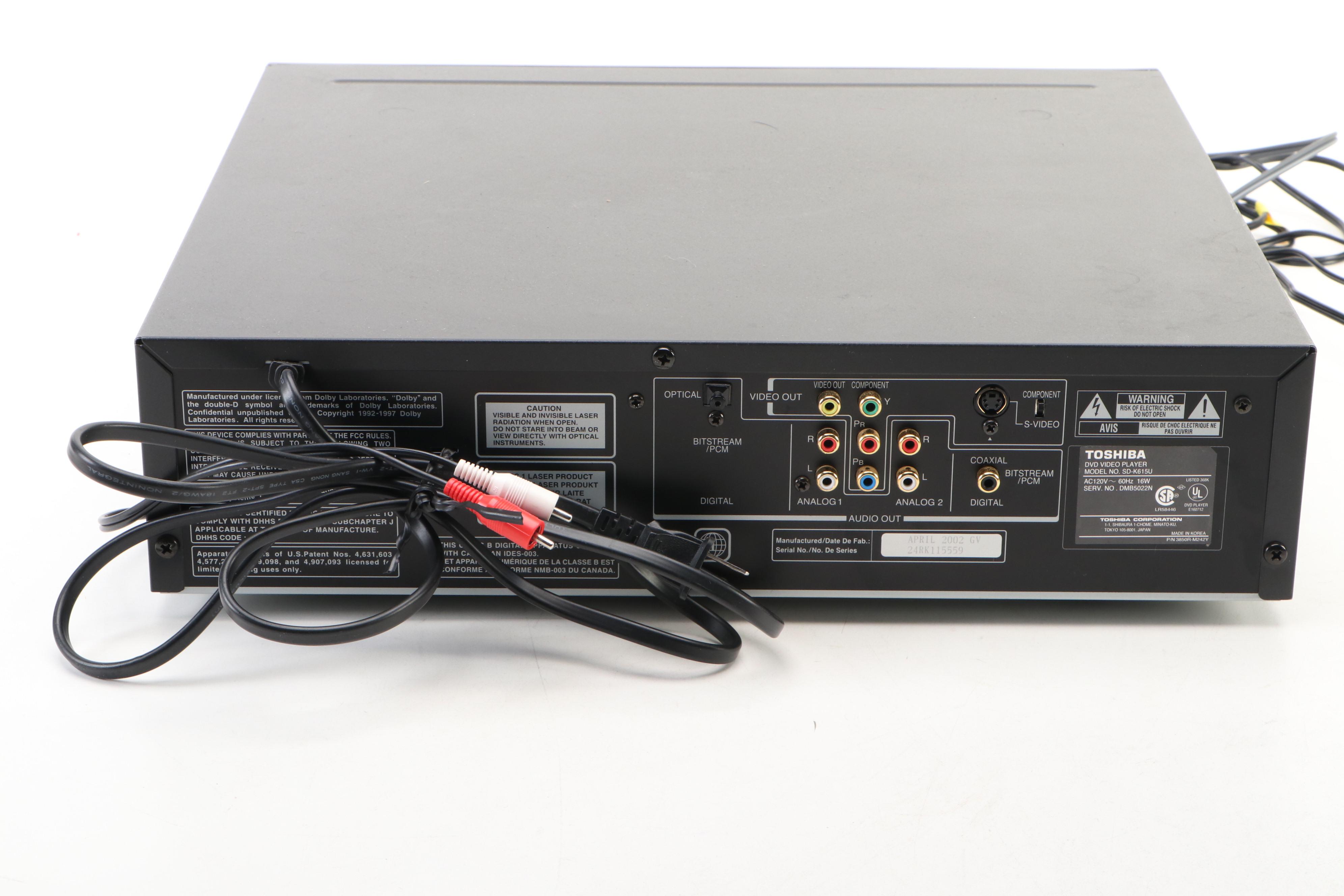 Pioneer Audio/Video Stereo Receiver with Toshiba DVD/CD Player