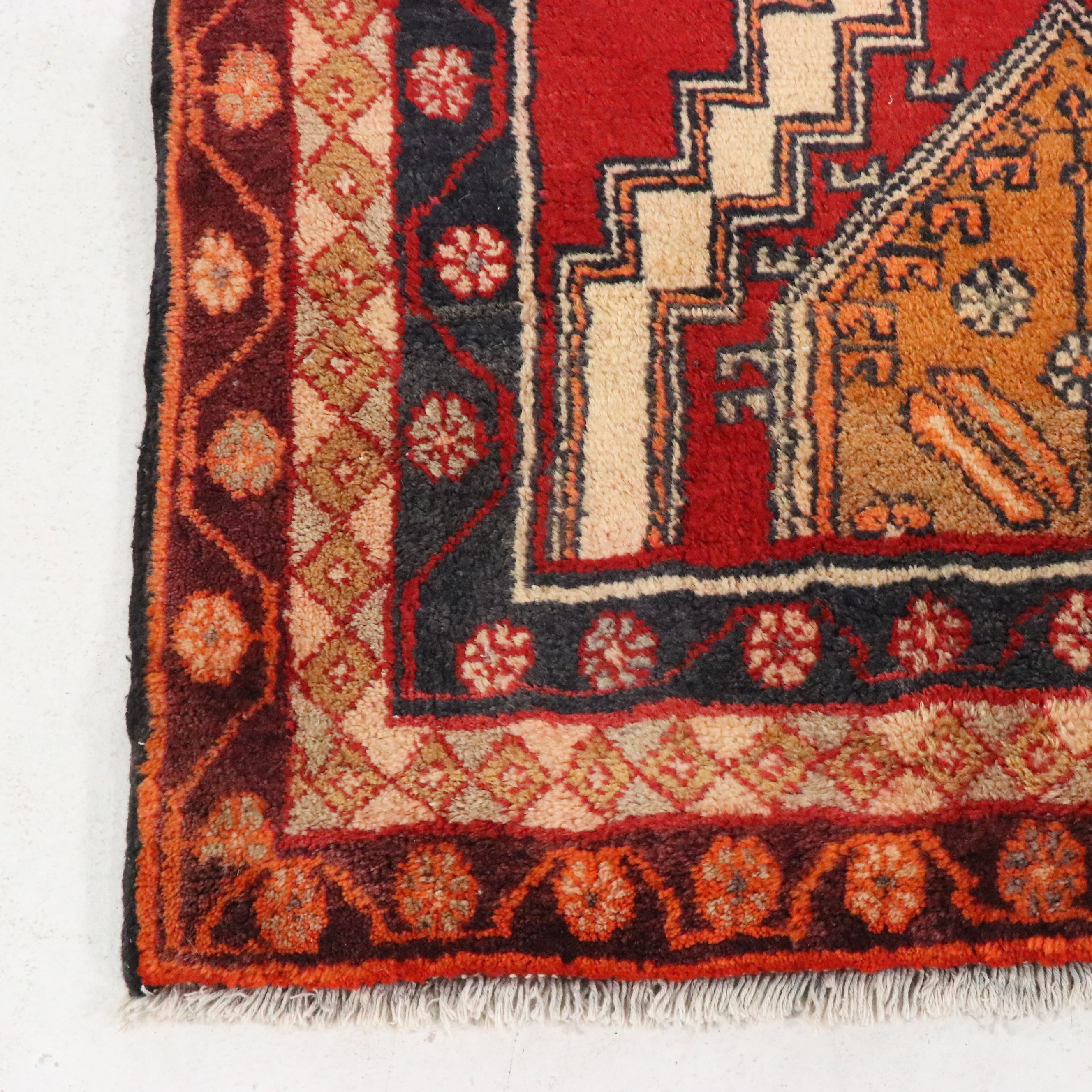 3'3 x 13'9 Hand-Knotted Persian Lurs Carpet Runner Long Rug