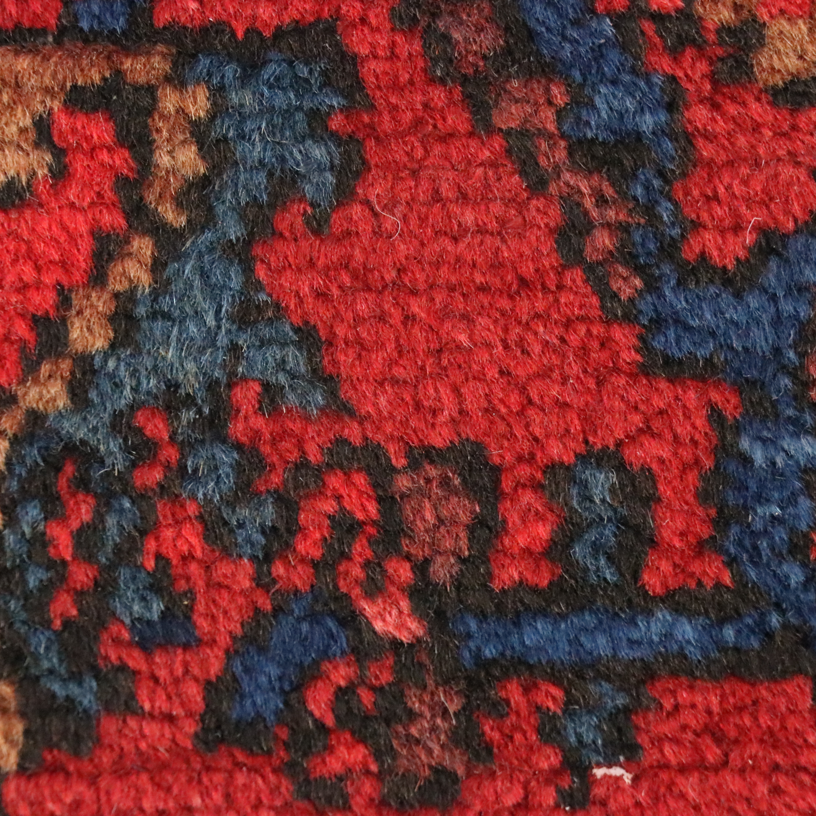 3'8 x 17'1 Hand-Knotted Persian Hamadan Carpet Runner Long Rug