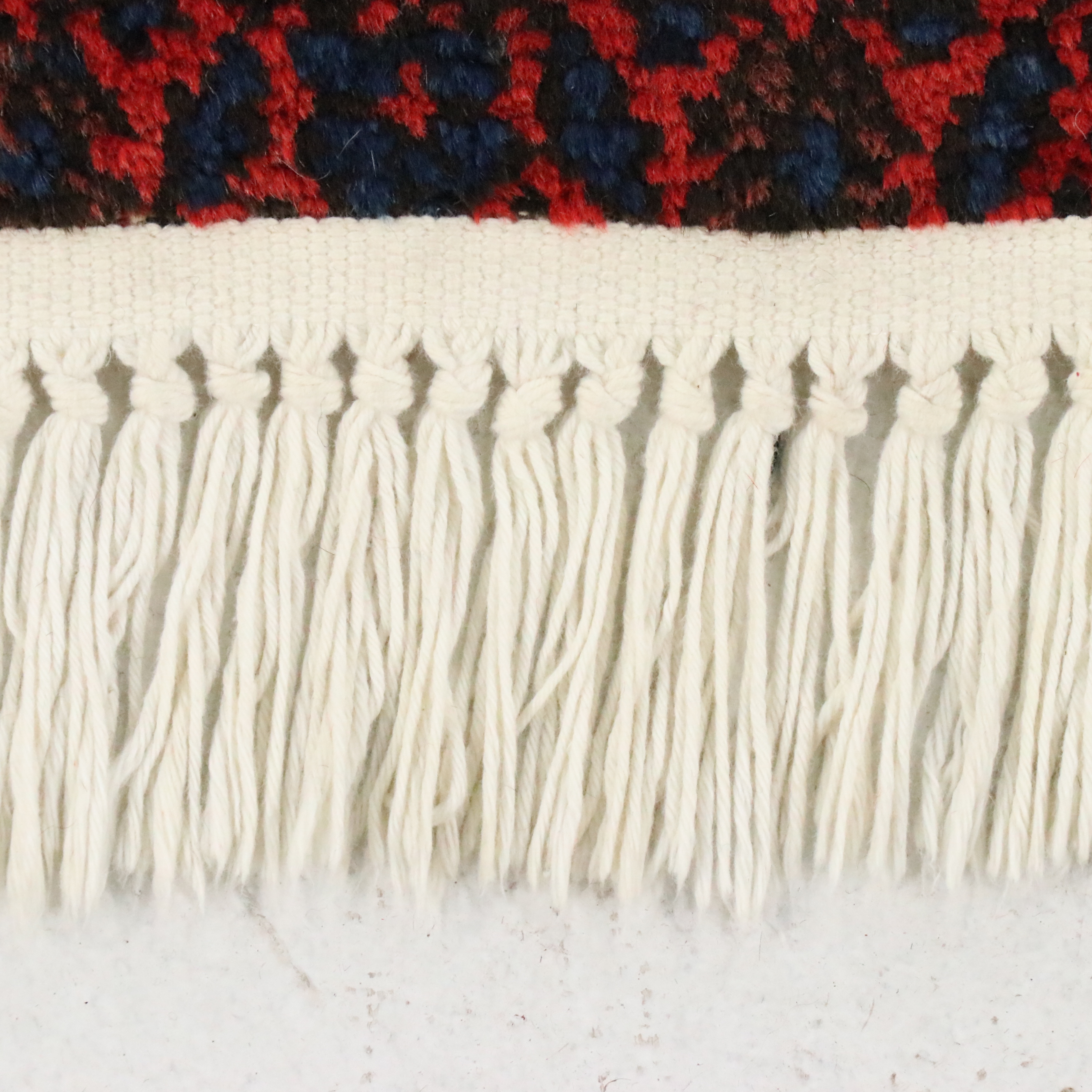 3'8 x 17'1 Hand-Knotted Persian Hamadan Carpet Runner Long Rug