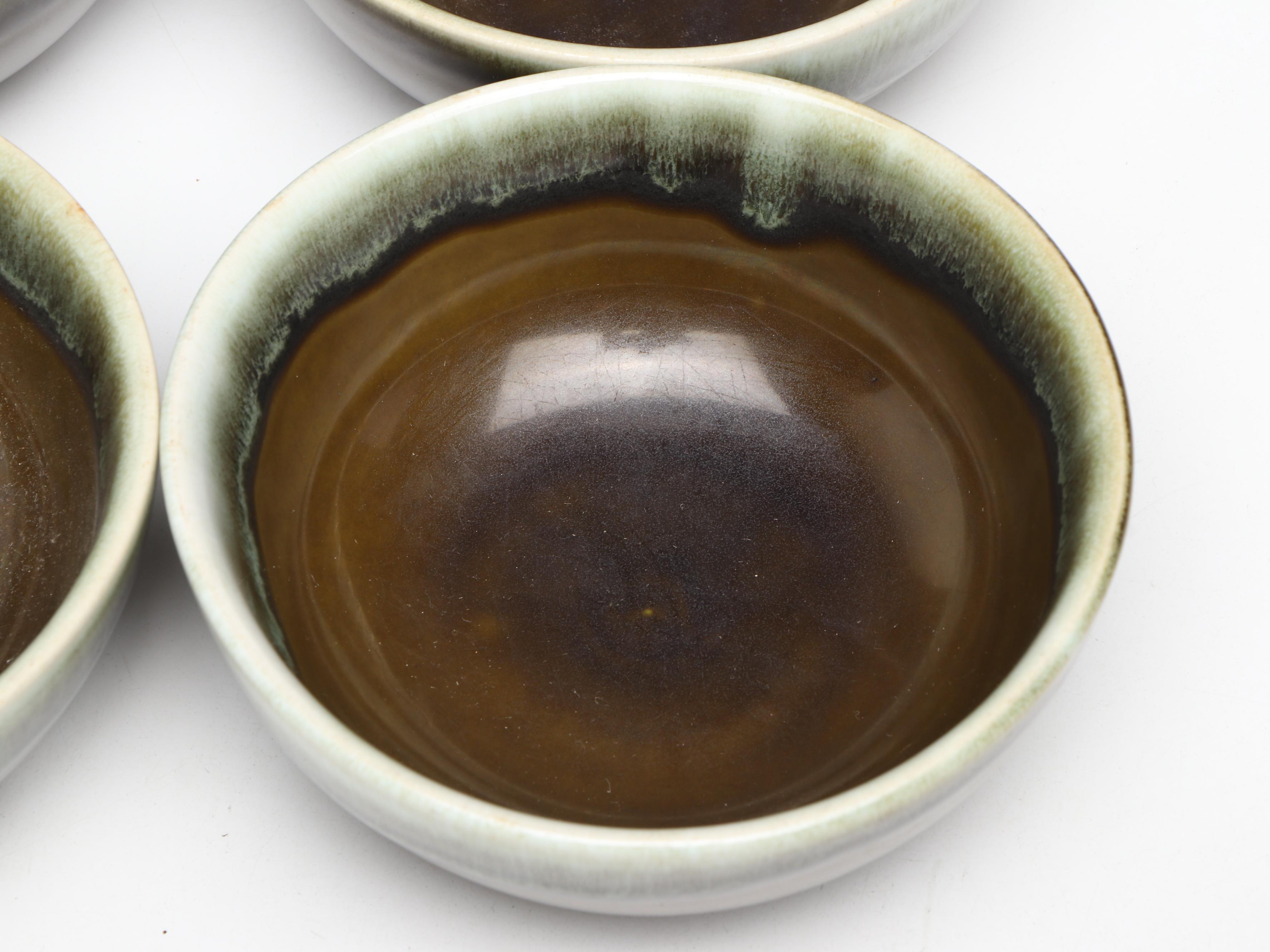 Pfaltzgraff Mid Century Modern Style "Copper Green" Stoneware Dinnerwar