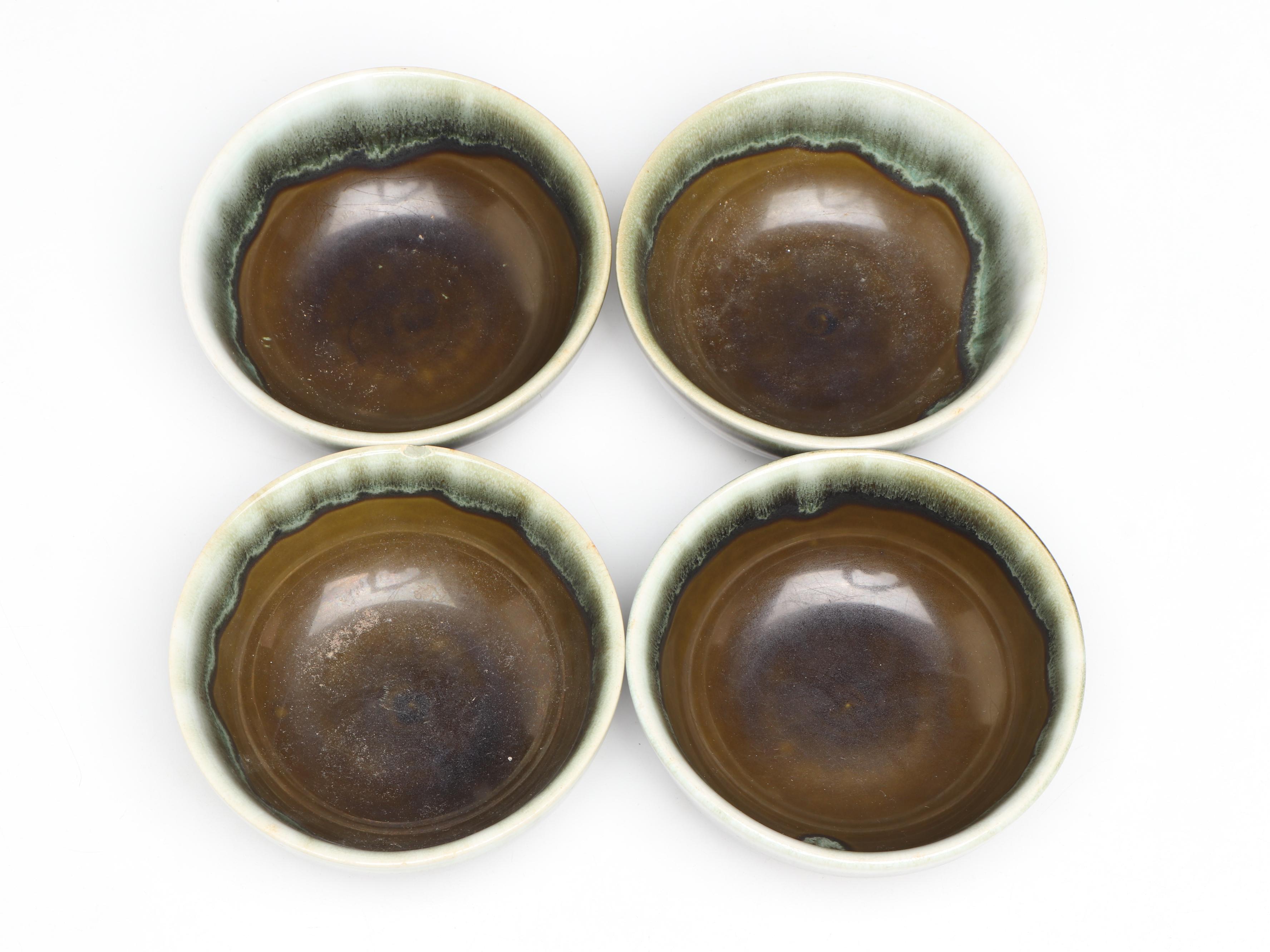 Pfaltzgraff Mid Century Modern Style "Copper Green" Stoneware Dinnerwar