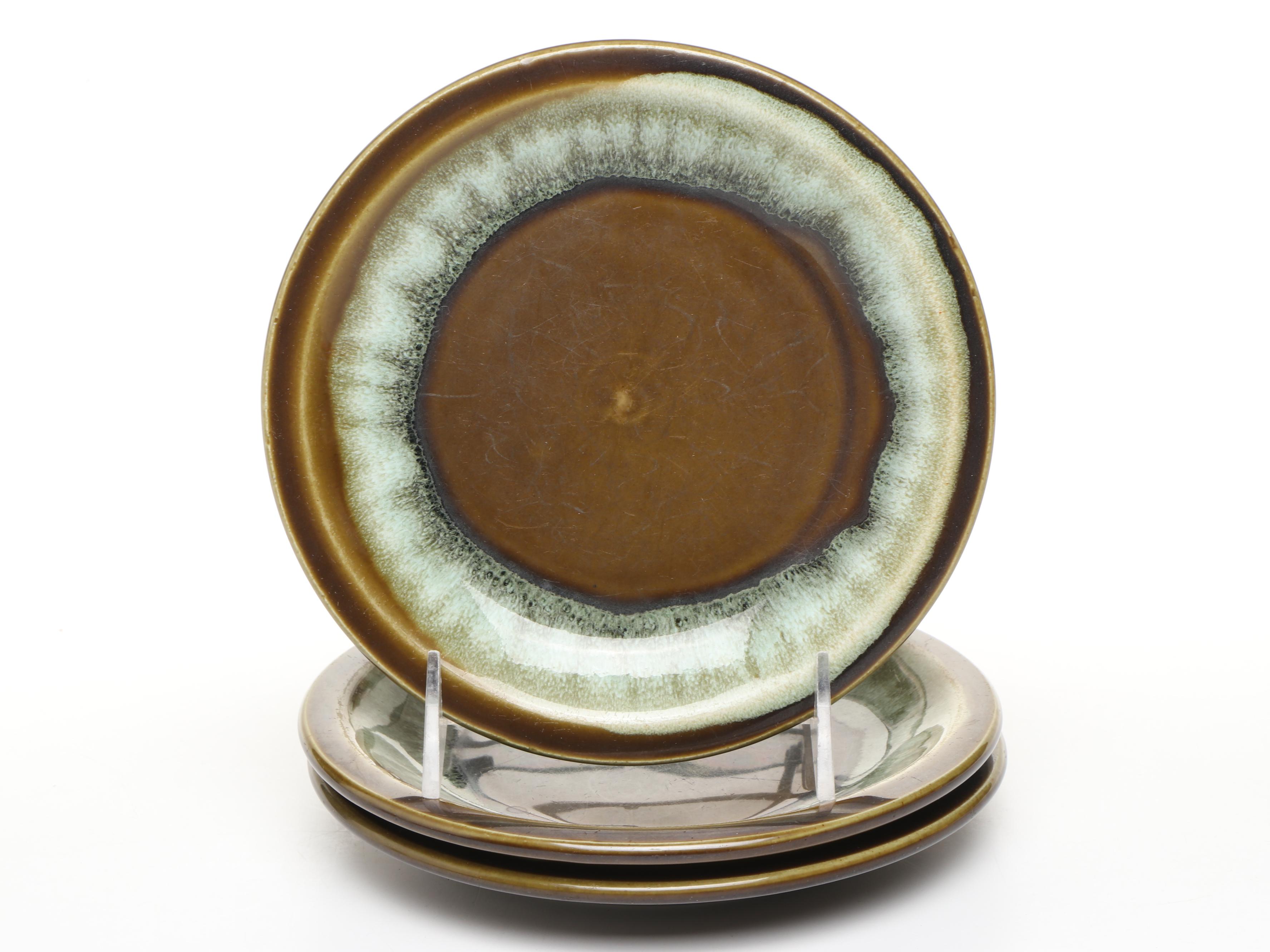 Pfaltzgraff Mid Century Modern Style "Copper Green" Stoneware Dinnerwar