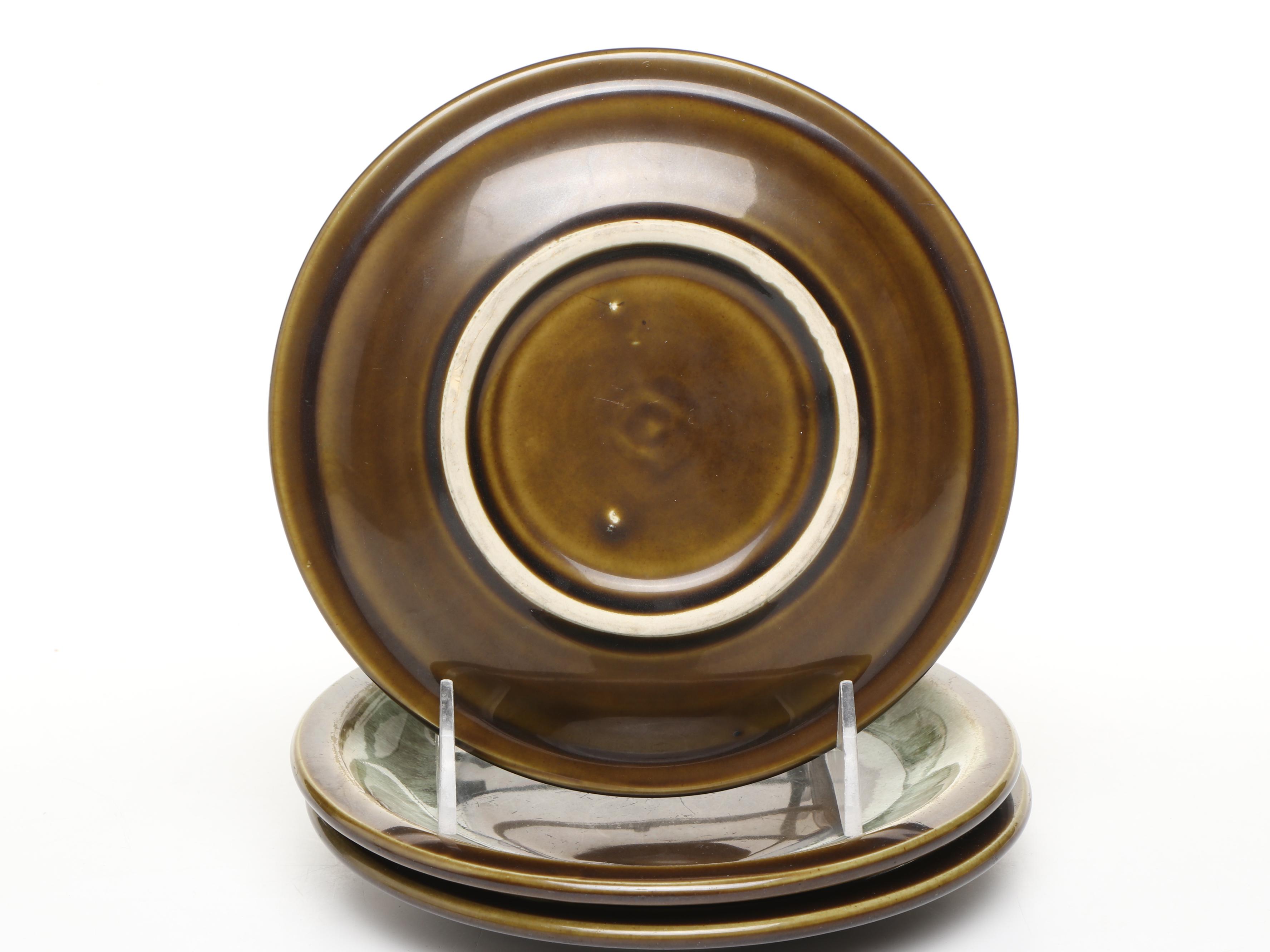 Pfaltzgraff Mid Century Modern Style "Copper Green" Stoneware Dinnerwar