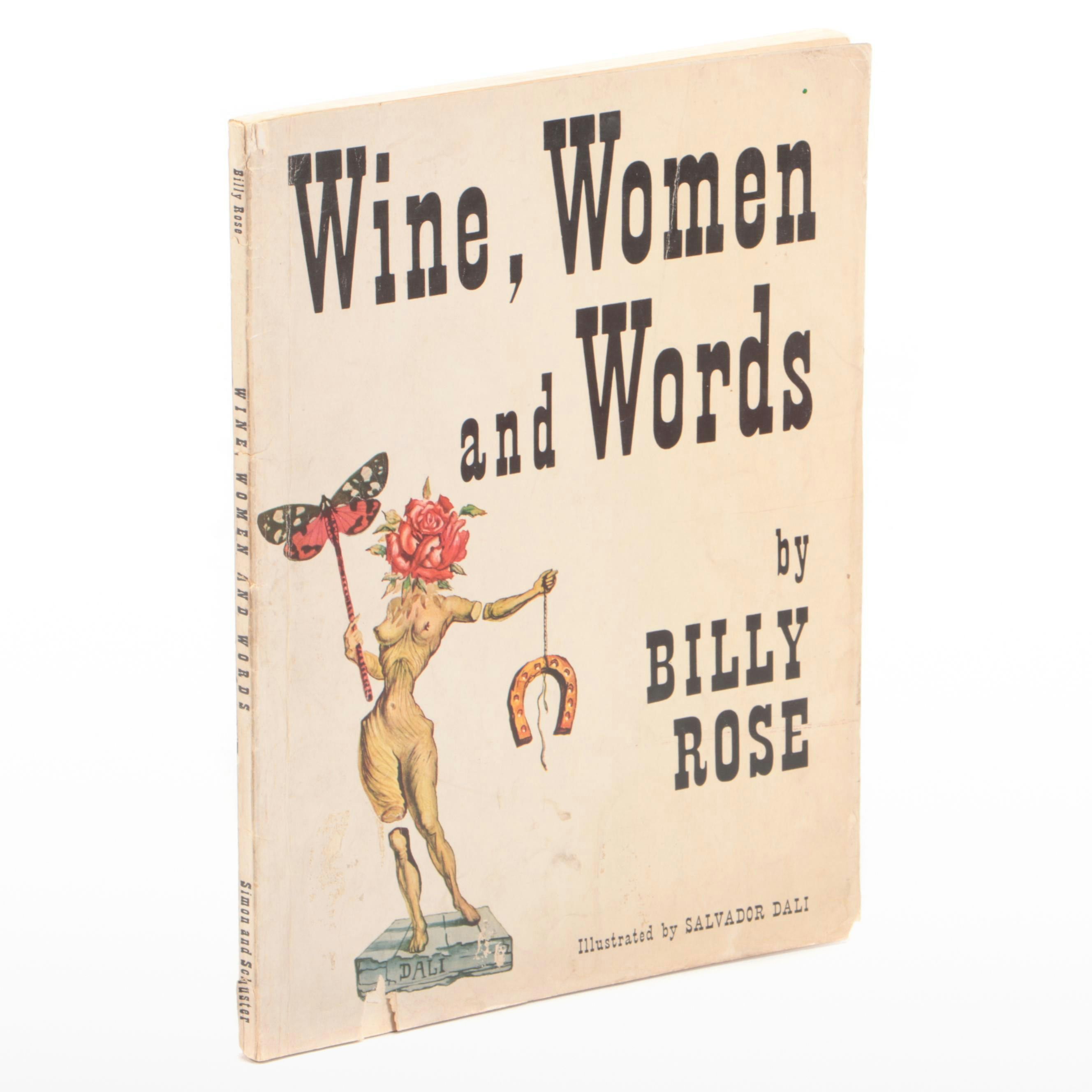 Salvador Dalí Illustrated "Wine, Women and Words" by Billy Rose, 1948