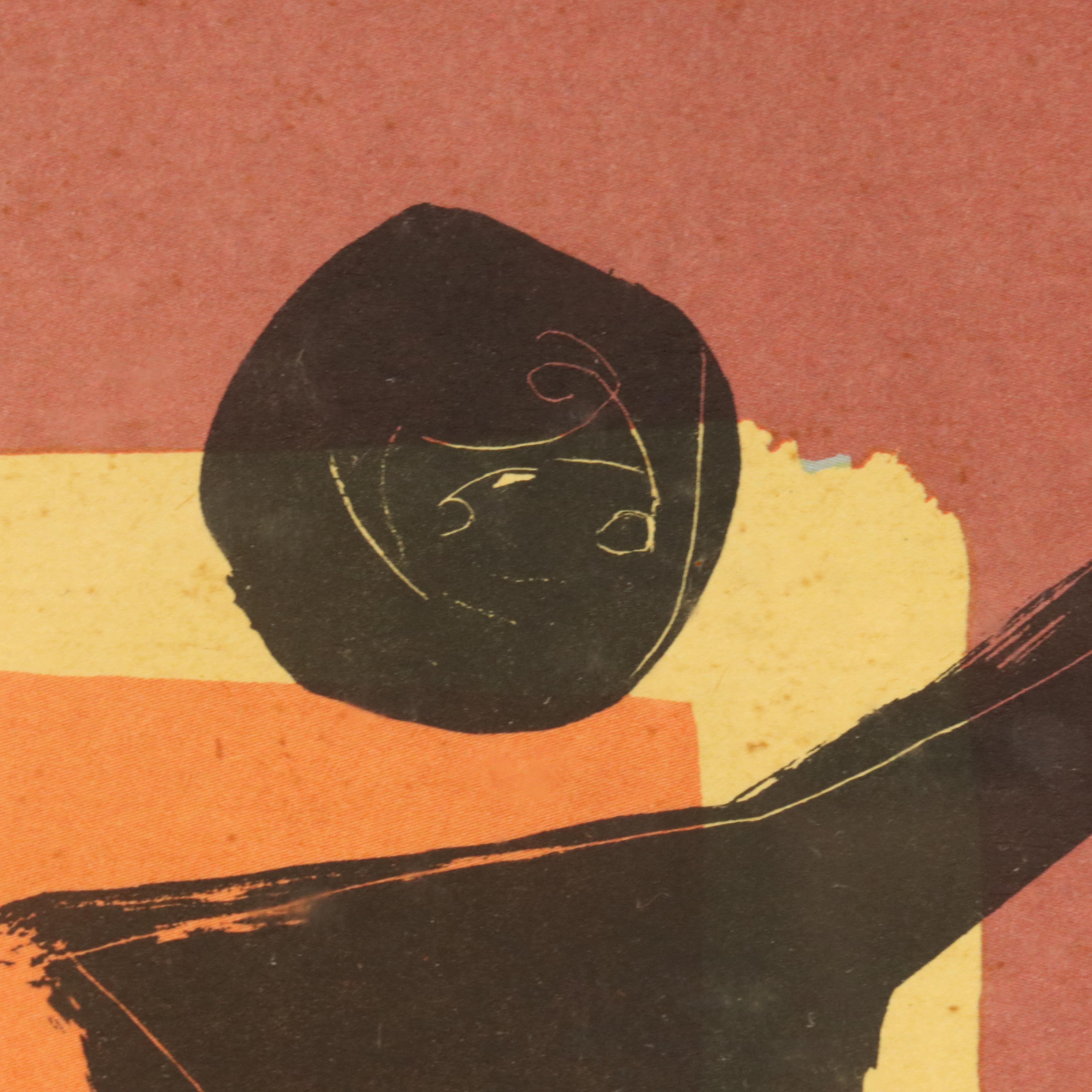 Lithograph After Mariano Marini "Giocolieri"