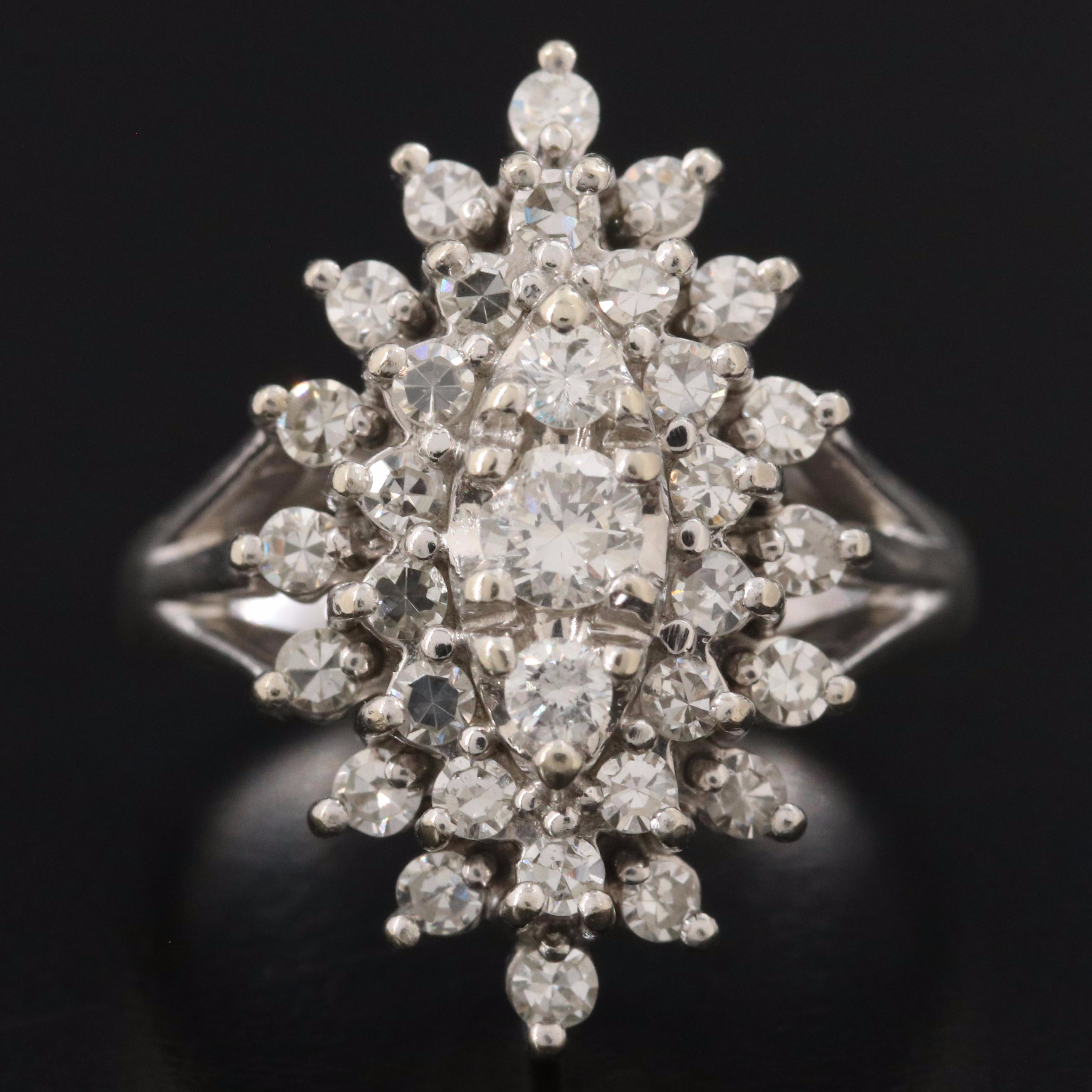 14K 0.97 CTW Diamond Ring