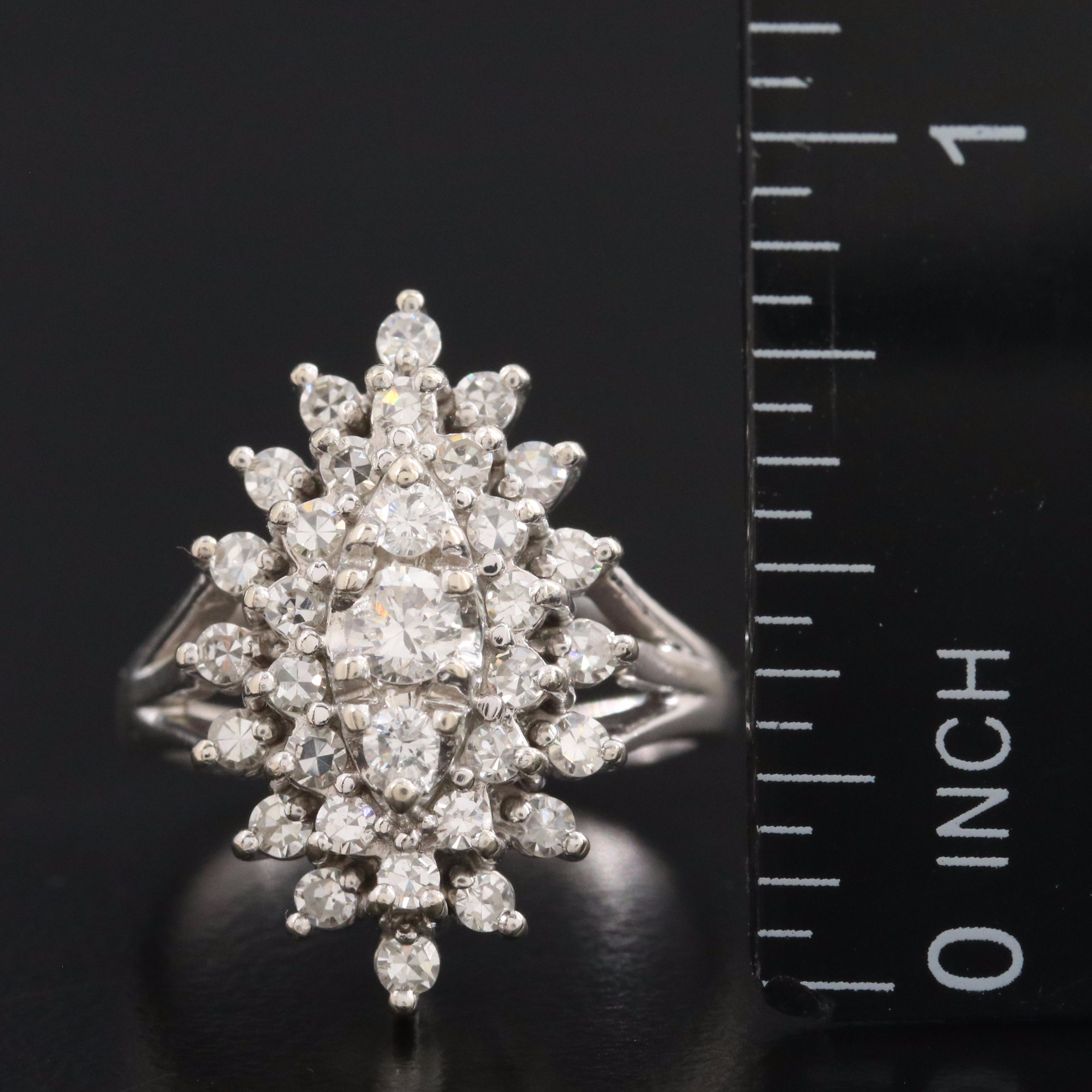 14K 0.97 CTW Diamond Ring