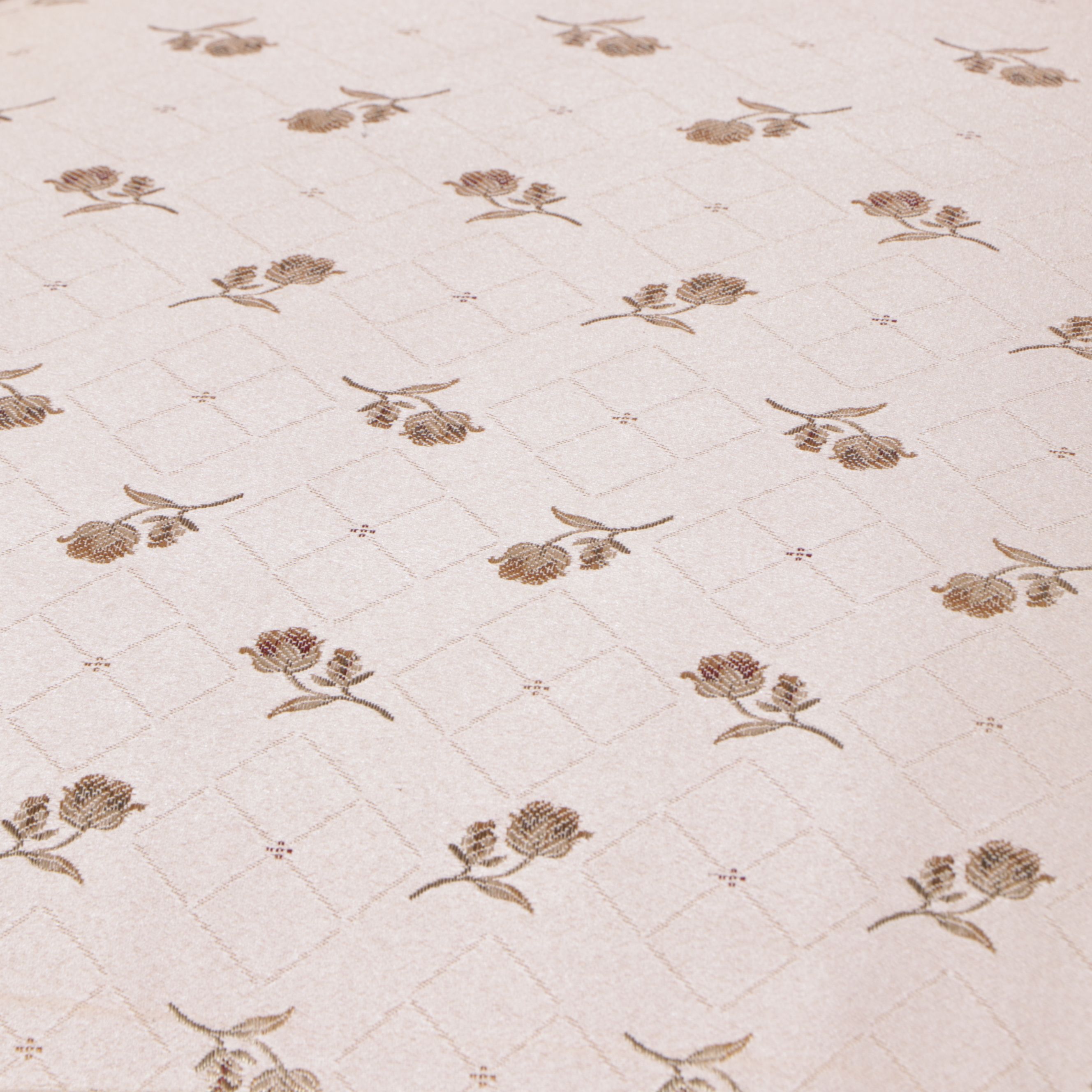 Pair of French Provincial Style Button-Tufted Floral Fabric Boudoir Chairs