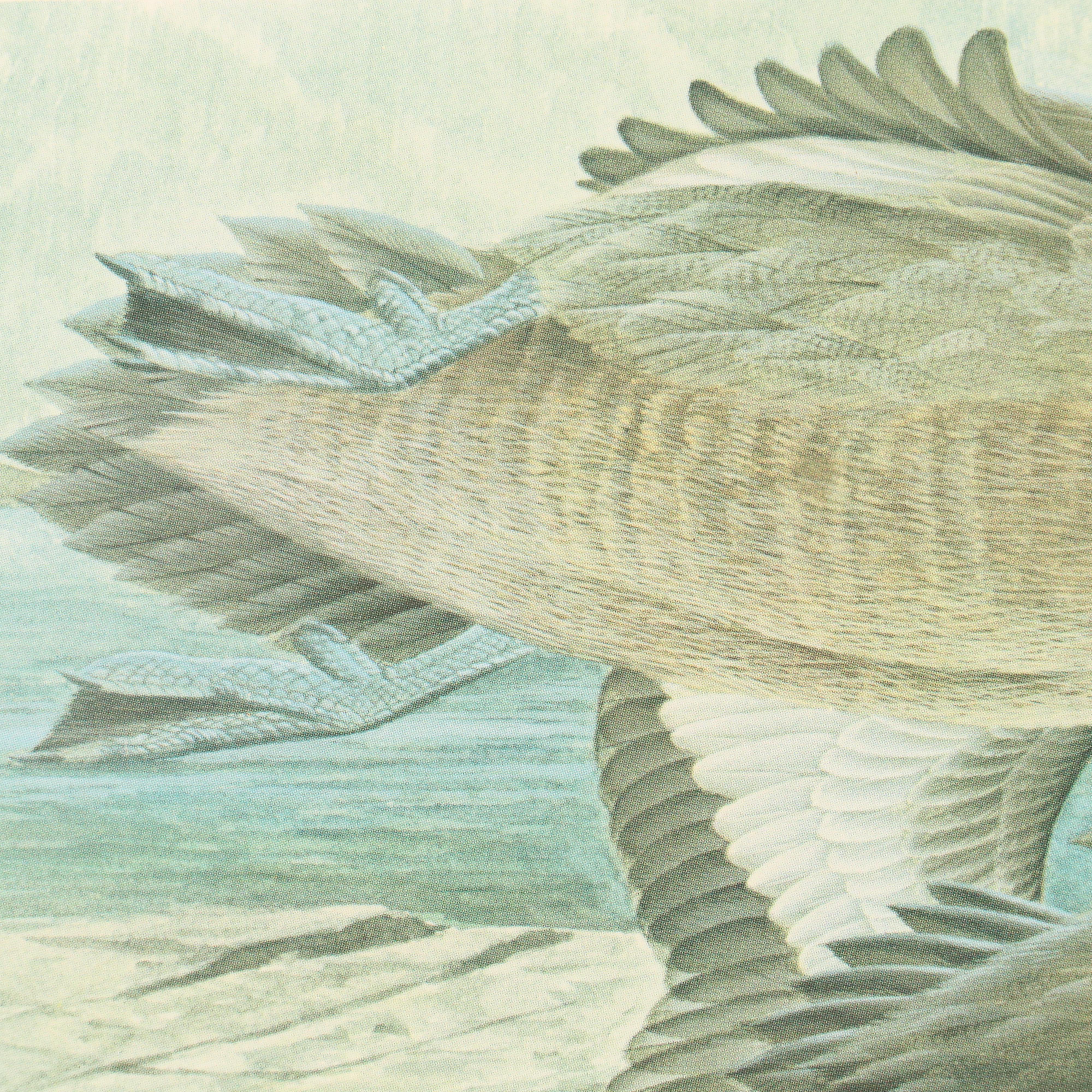 John Ruthven Offset Lithograph with Stamp "Ducks Unlimited," 1984