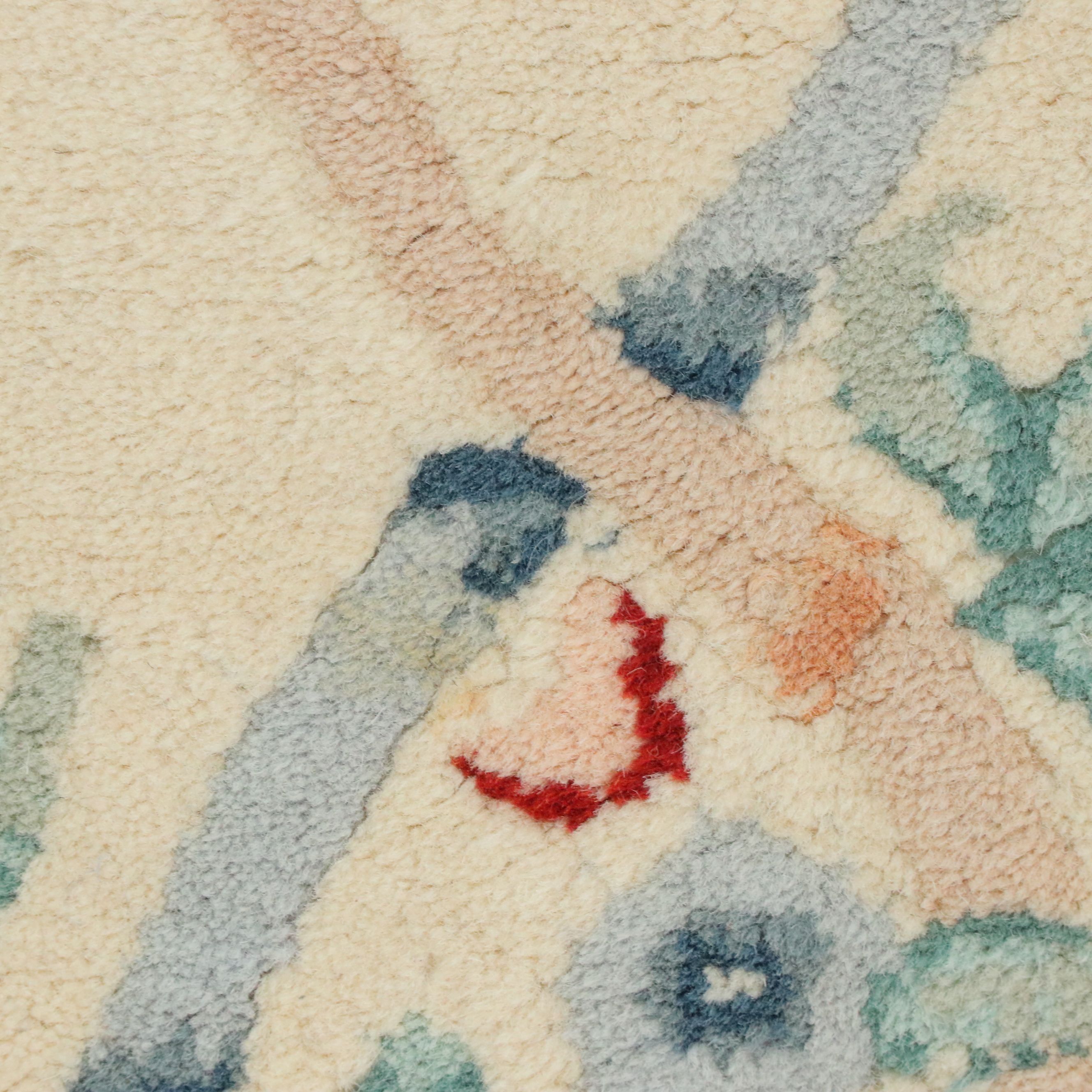 3'6 x 5'7 Hand-Tufted Indo-Chinese Style Area Rug