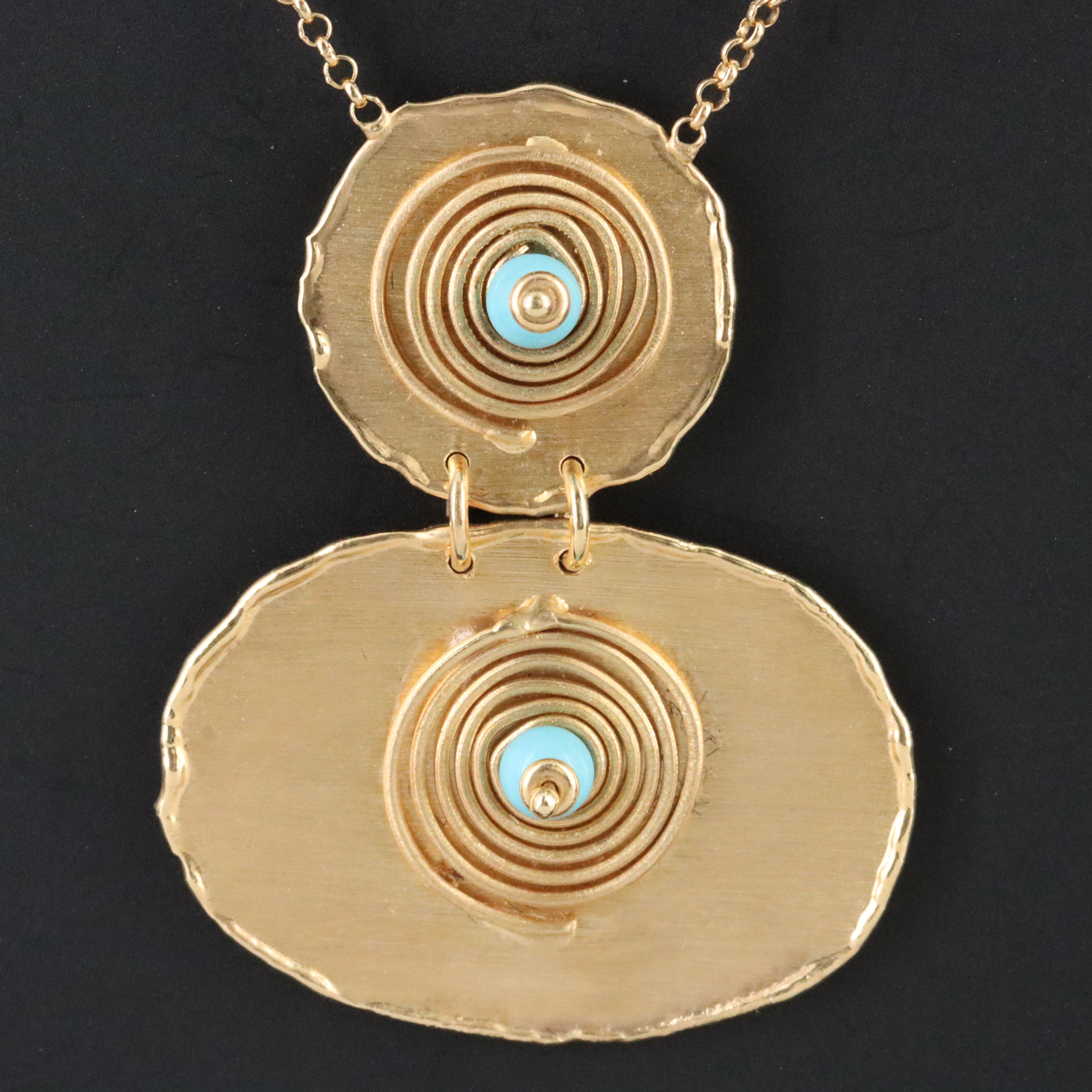 14K Turquoise Necklace