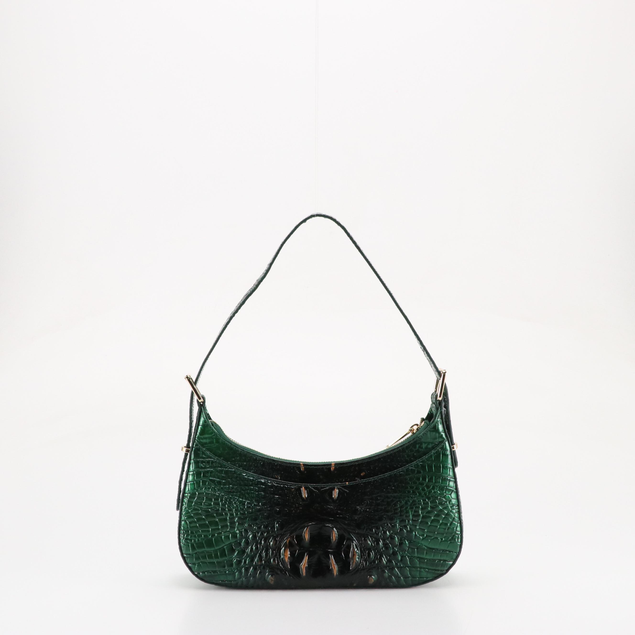 Brahmin Kyrie Shoulder Bag in "Evergreen Ombre" Melbourne Leather