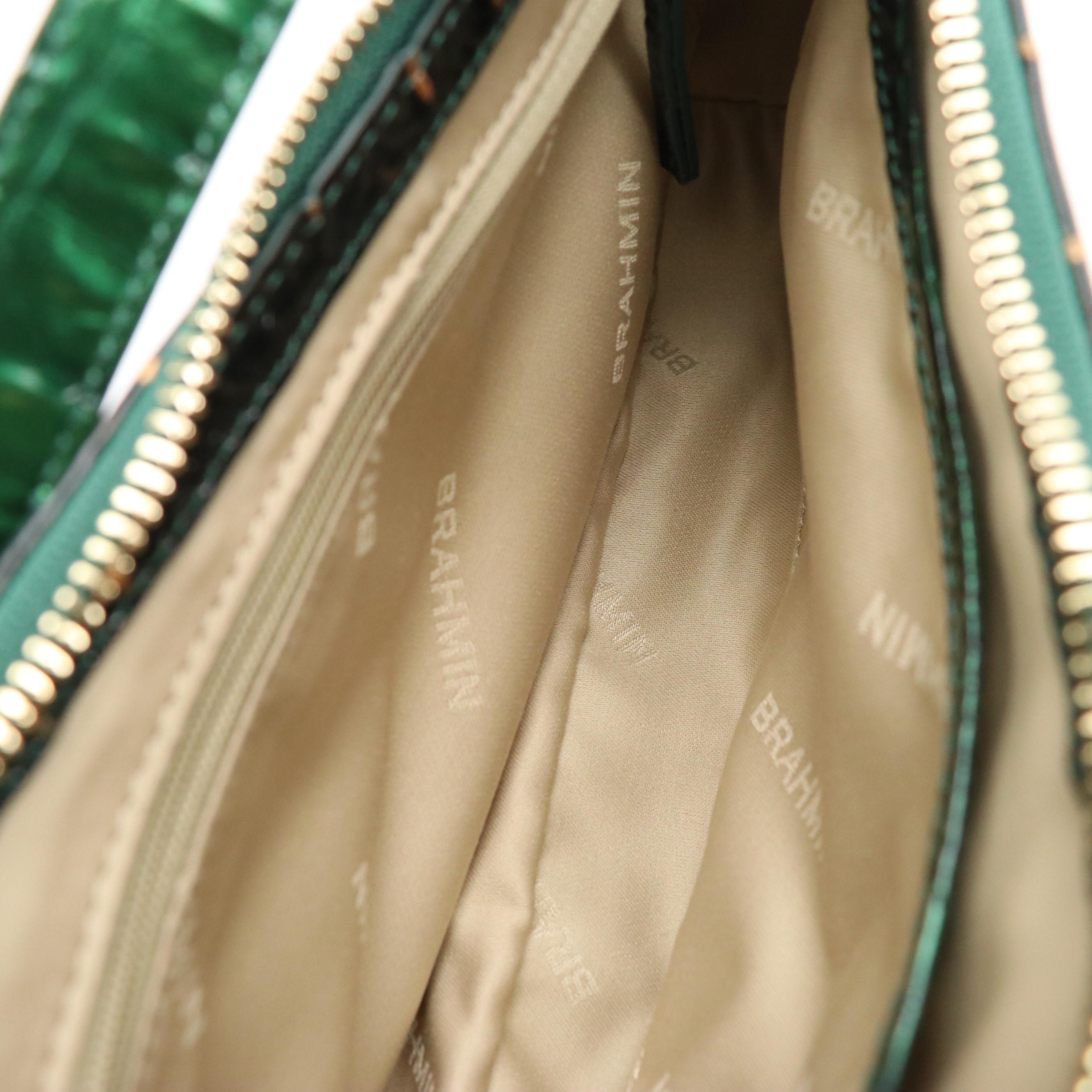 Brahmin Kyrie Shoulder Bag in "Evergreen Ombre" Melbourne Leather