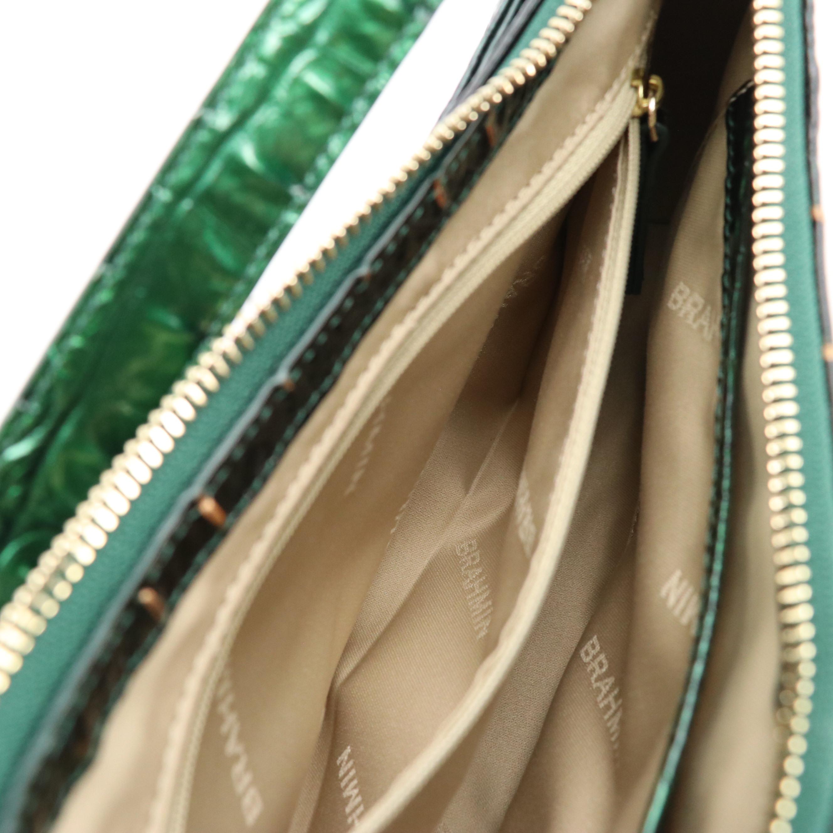 Brahmin Kyrie Shoulder Bag in "Evergreen Ombre" Melbourne Leather