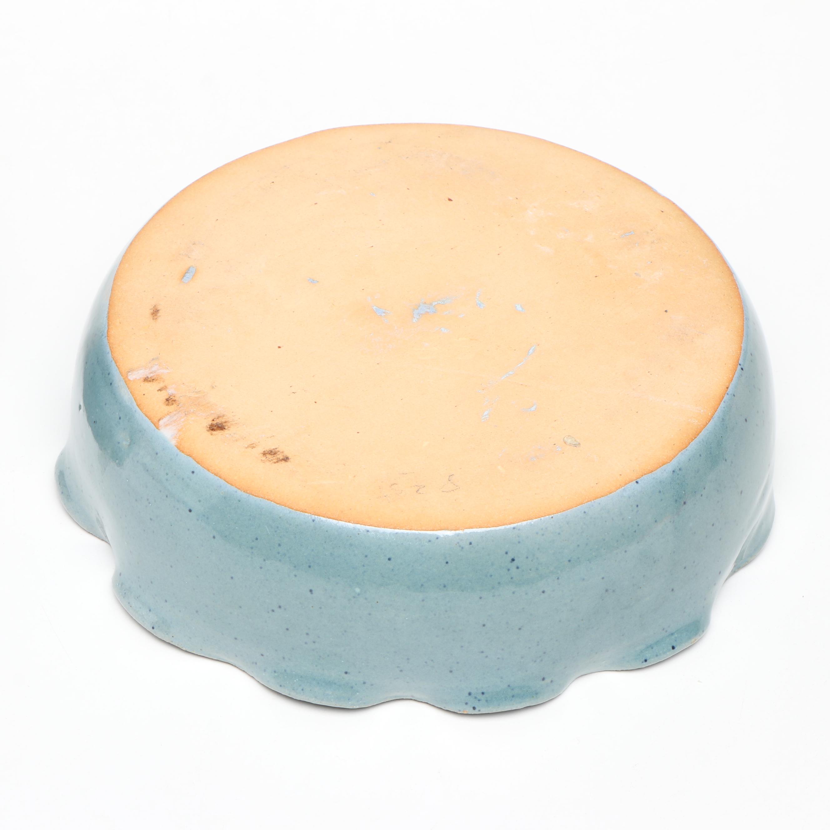 Bybee Pottery Bowls with Honey Jar with Louisville Stoneware Planter