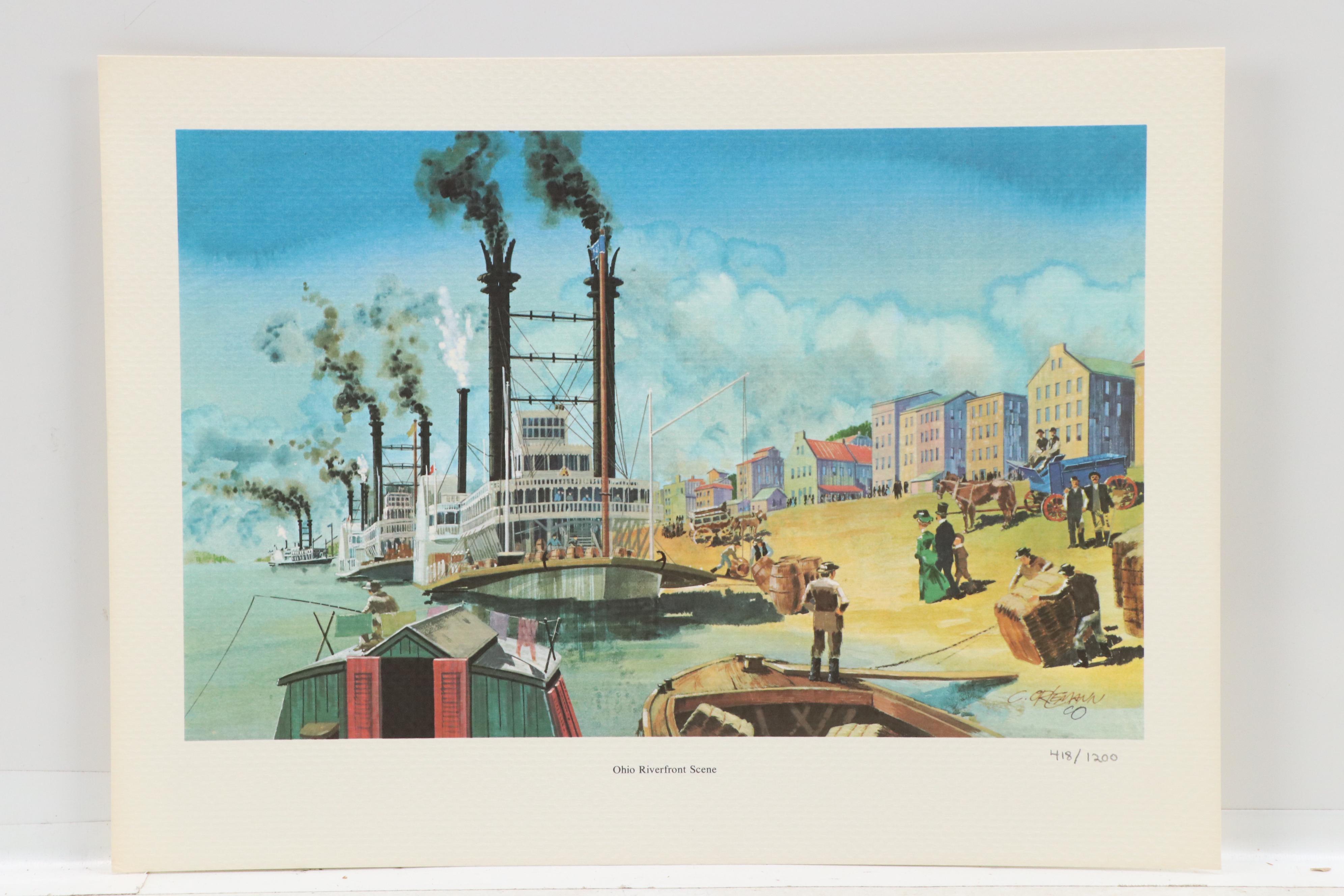 Collection of Cincinnati-Themed Photomechanical Prints, Circa 1970