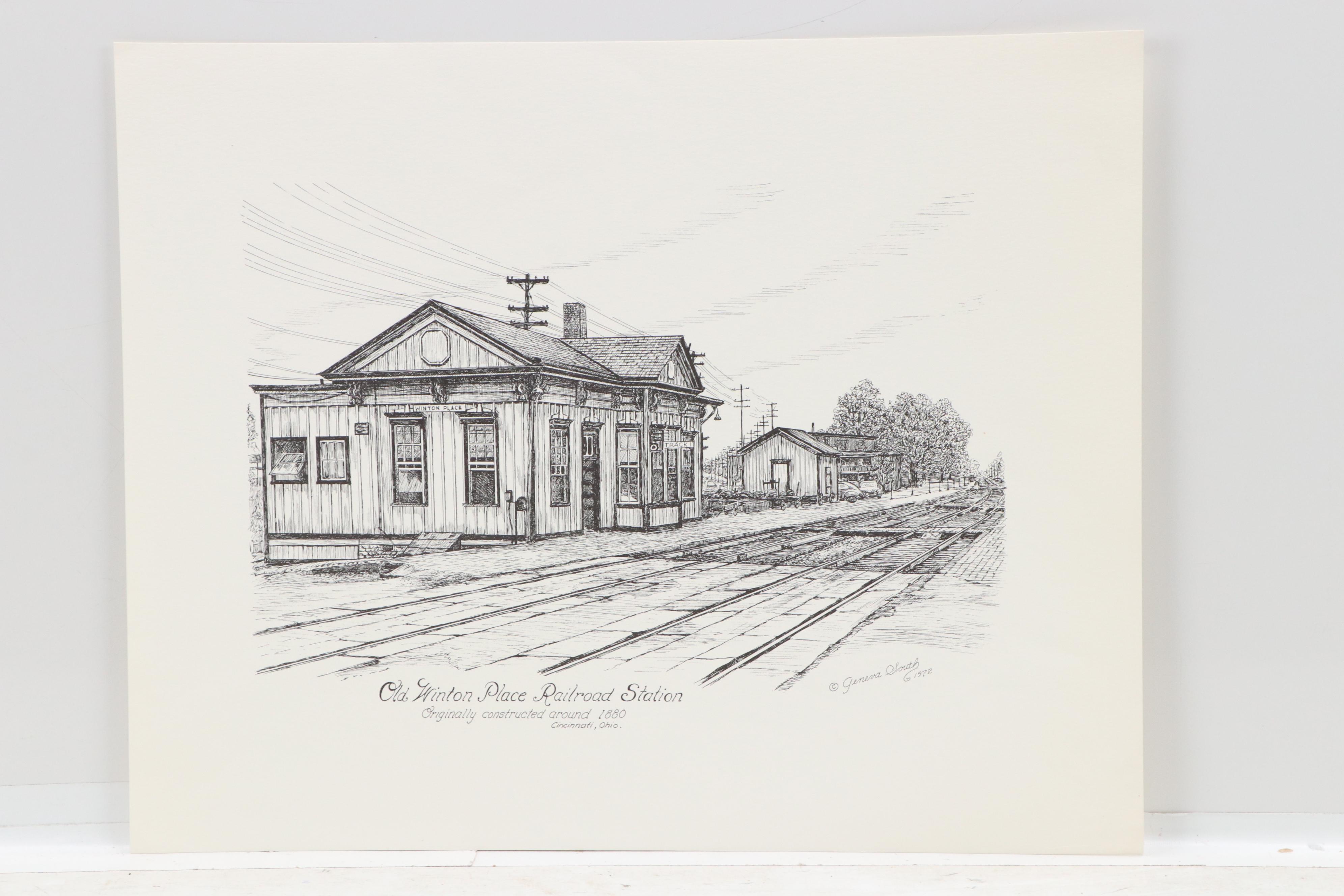 Collection of Cincinnati-Themed Photomechanical Prints, Circa 1970