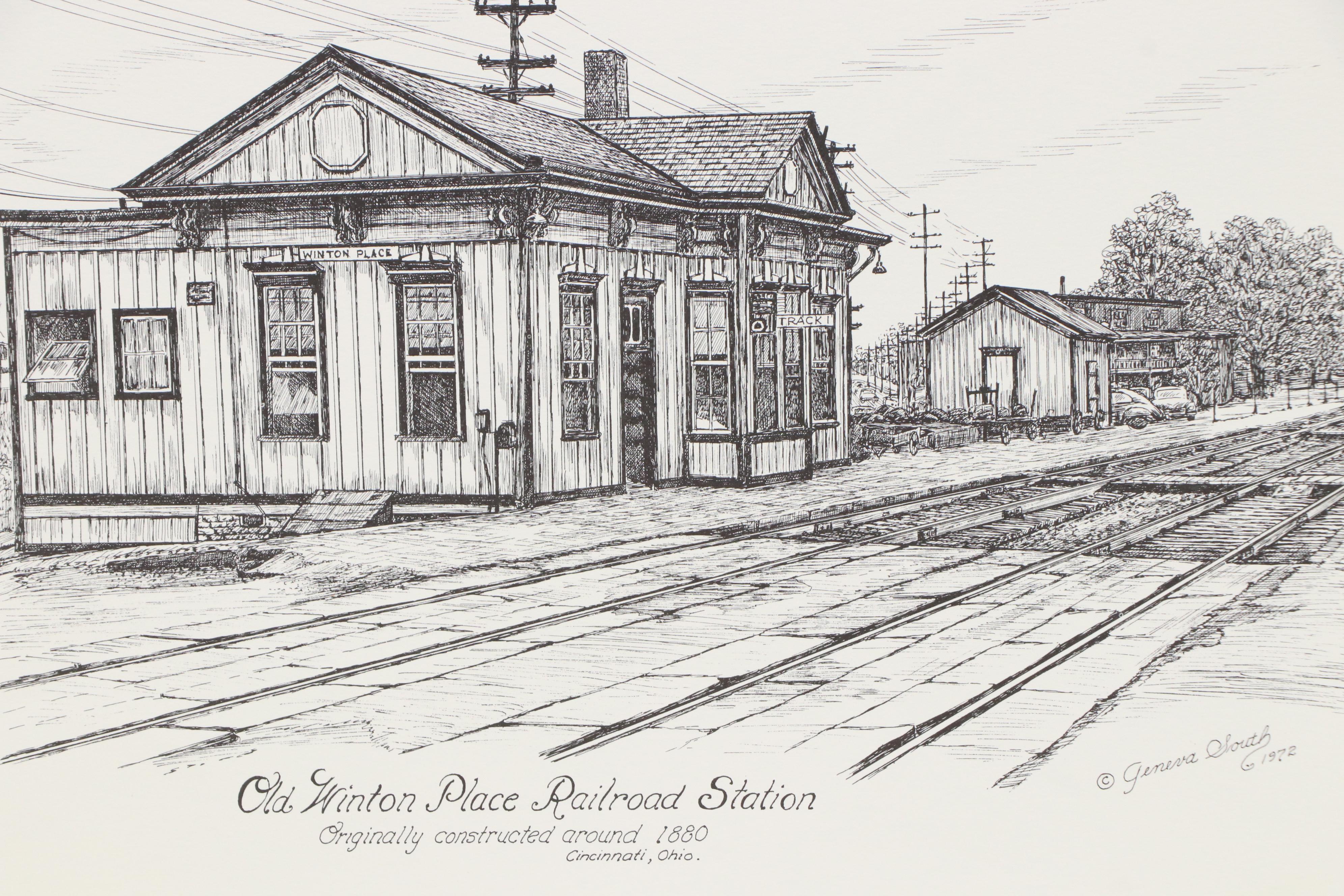 Collection of Cincinnati-Themed Photomechanical Prints, Circa 1970