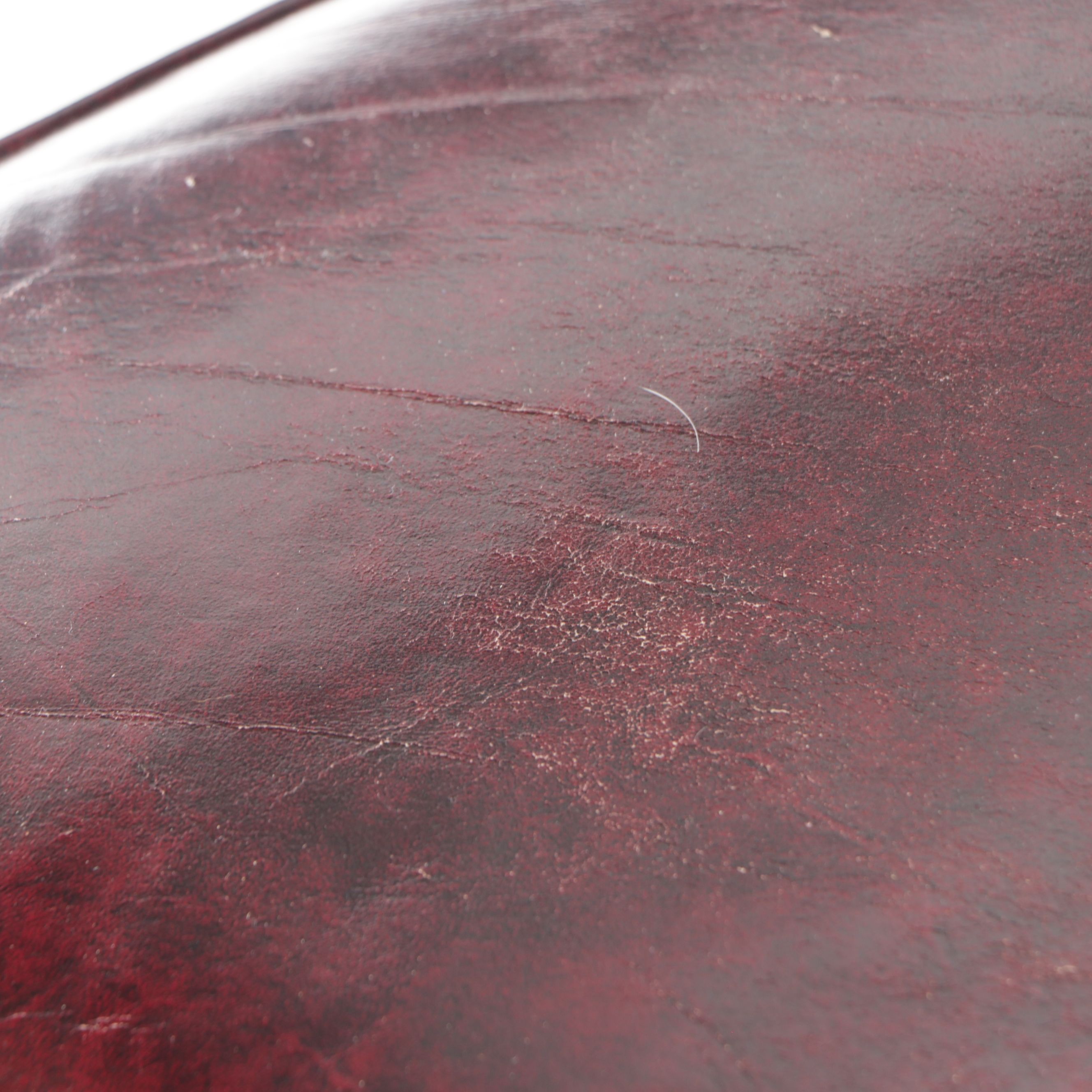 Regency Style Leather Upholstered Mahogany Armchair, Late 20th Century