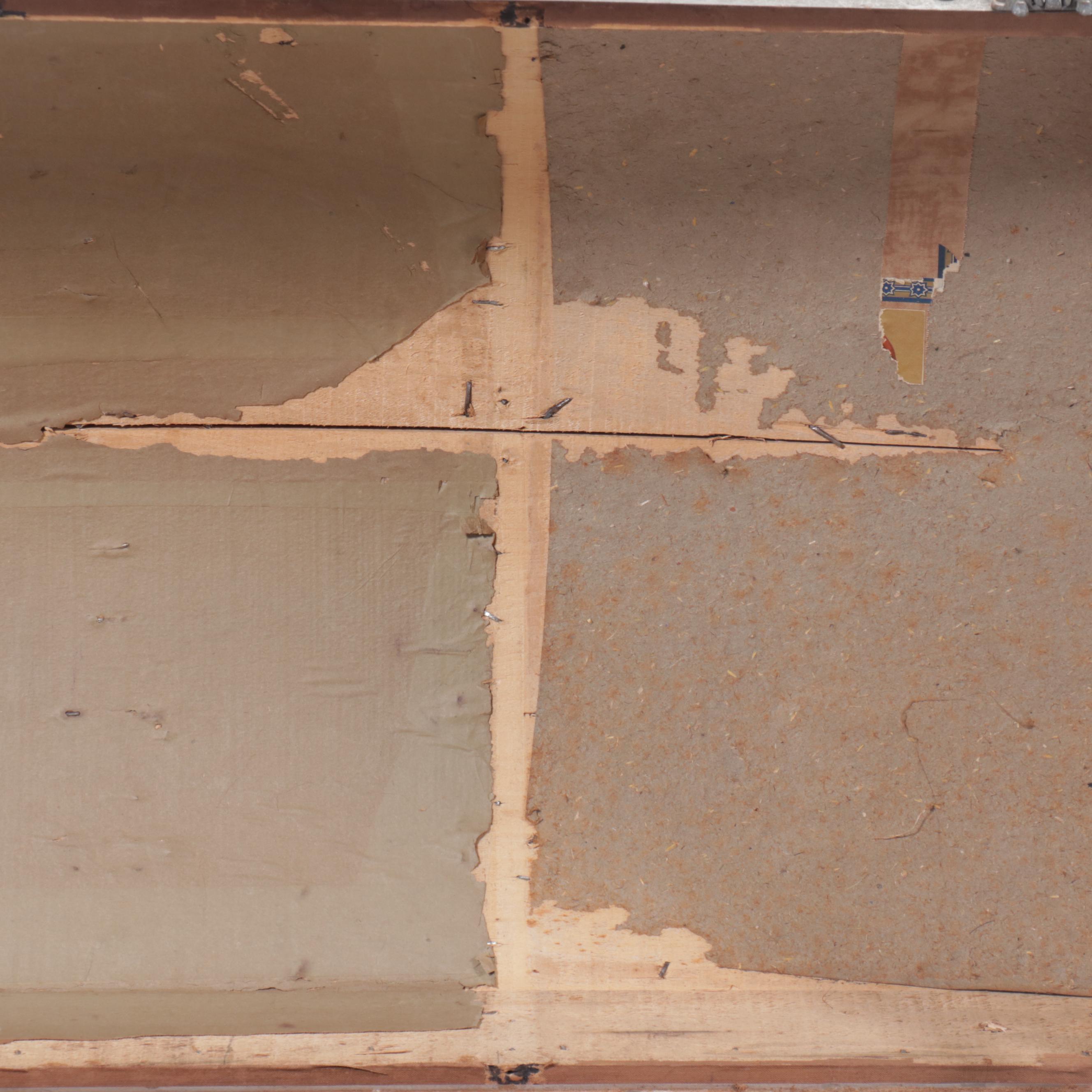 Victorian Metal Bound Dome Top Trunk, 19th Century